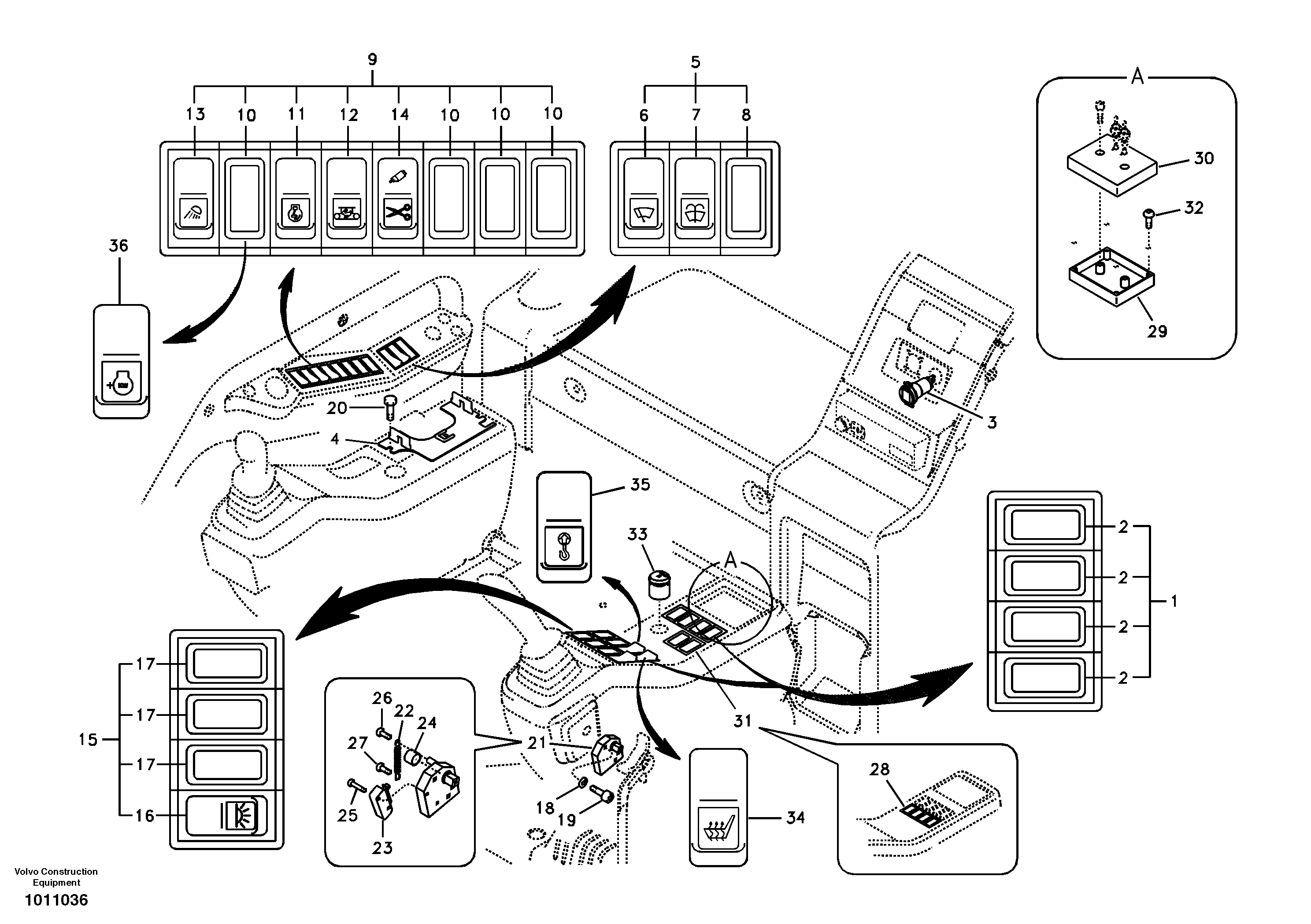 Switch — volvo parts diagram