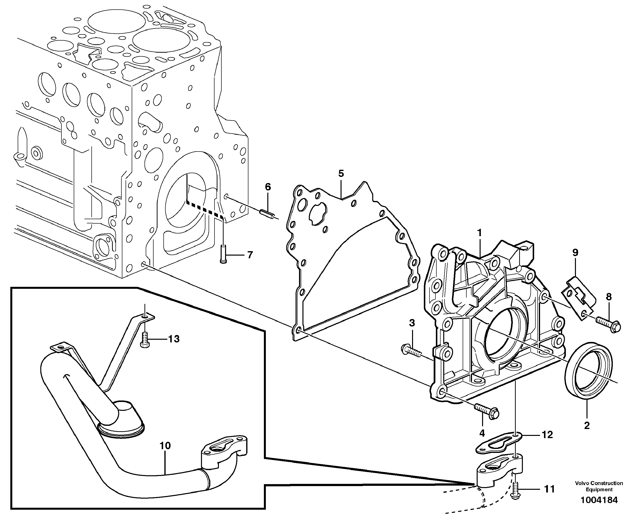 Lubricating oil system — volvo parts diagram