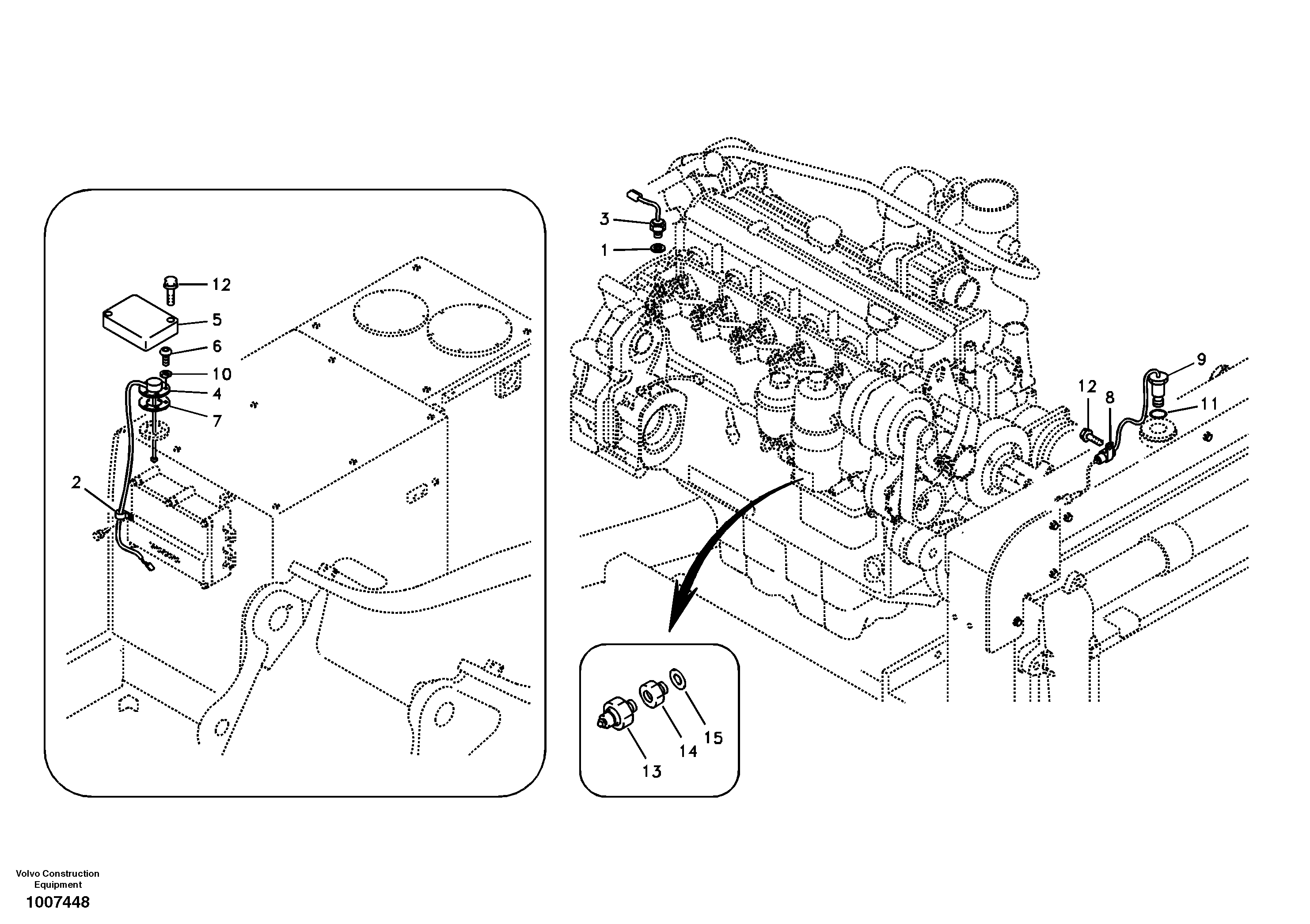 Electrical sensor — volvo parts diagram