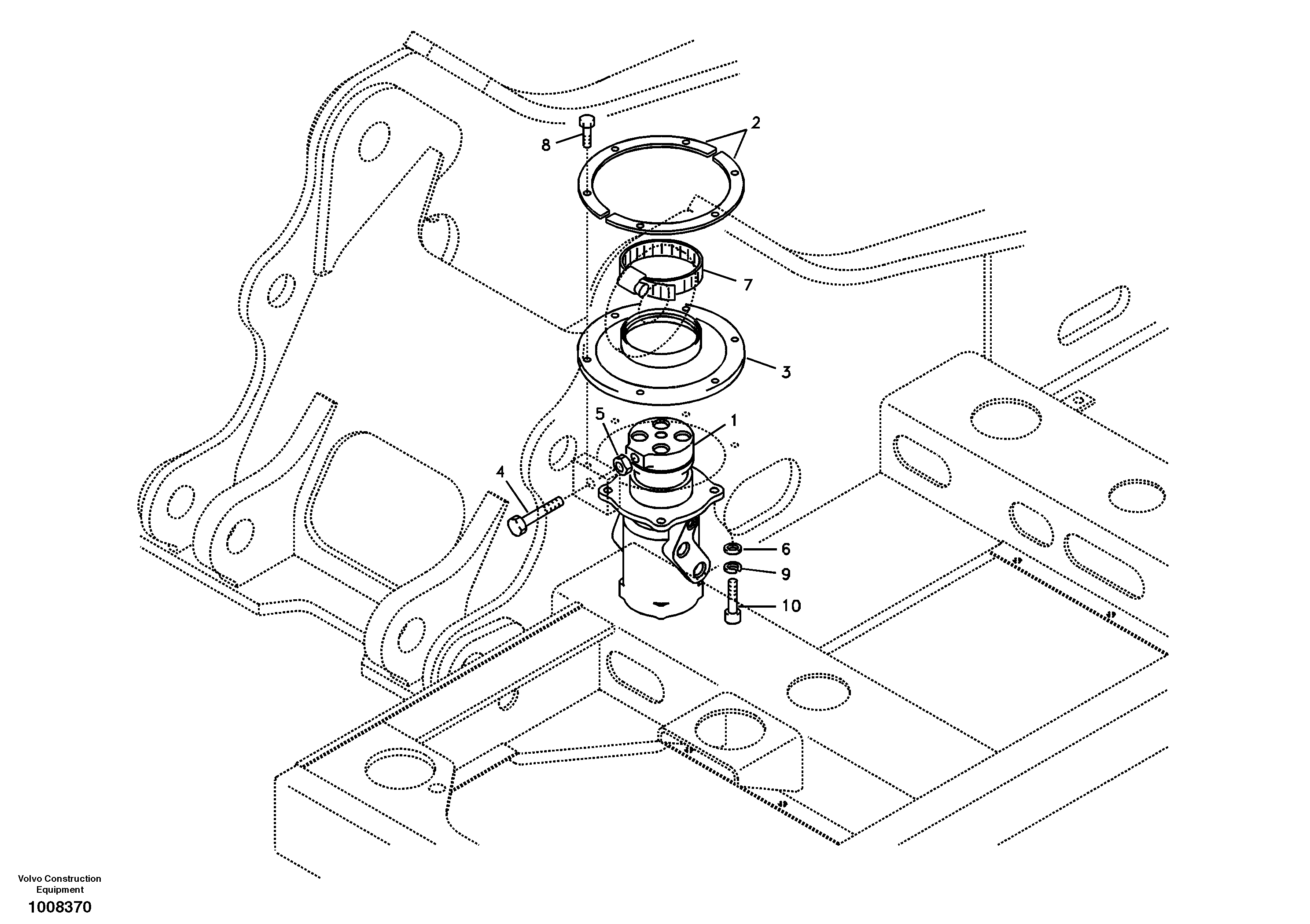 Turning joint, mounting — volvo parts diagram