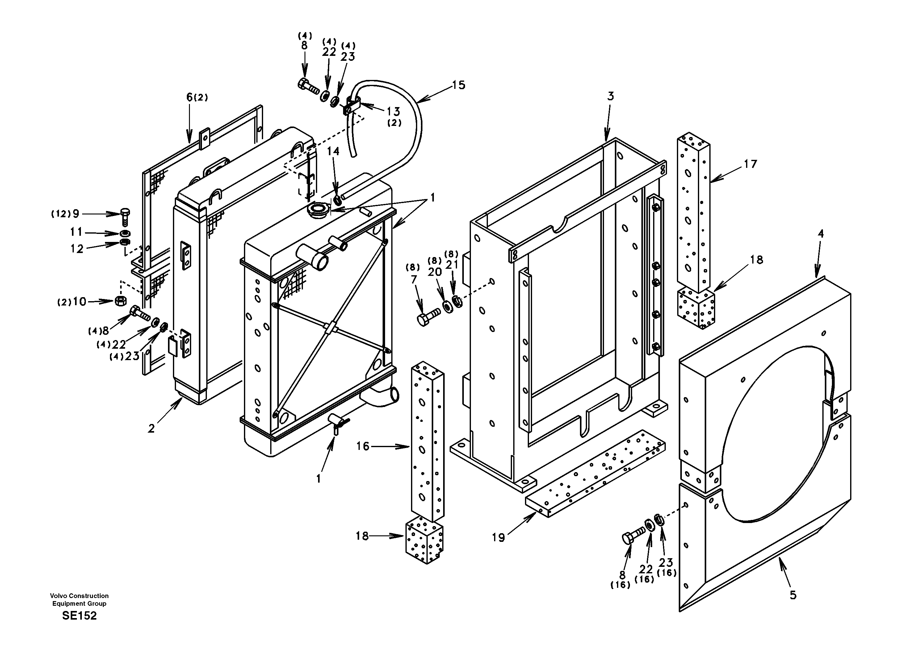 Radiator — volvo parts diagram