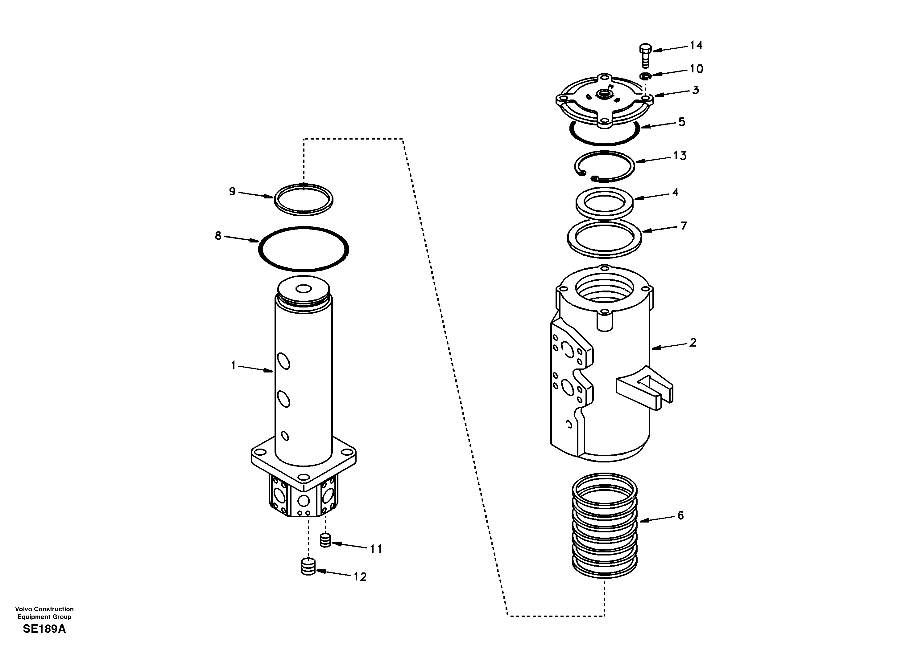 Turning joint — volvo parts diagram