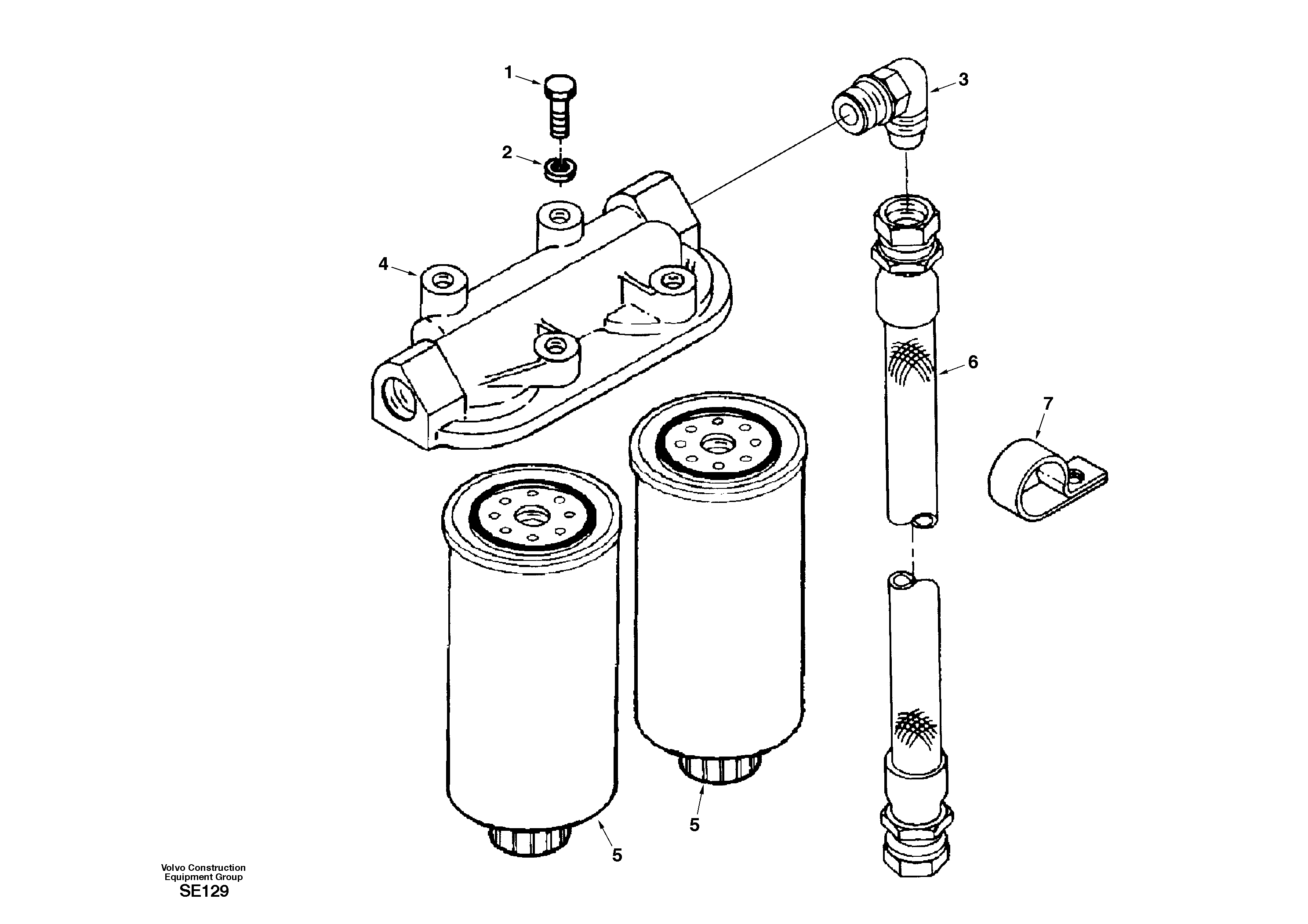 Fuel filter — volvo parts diagram