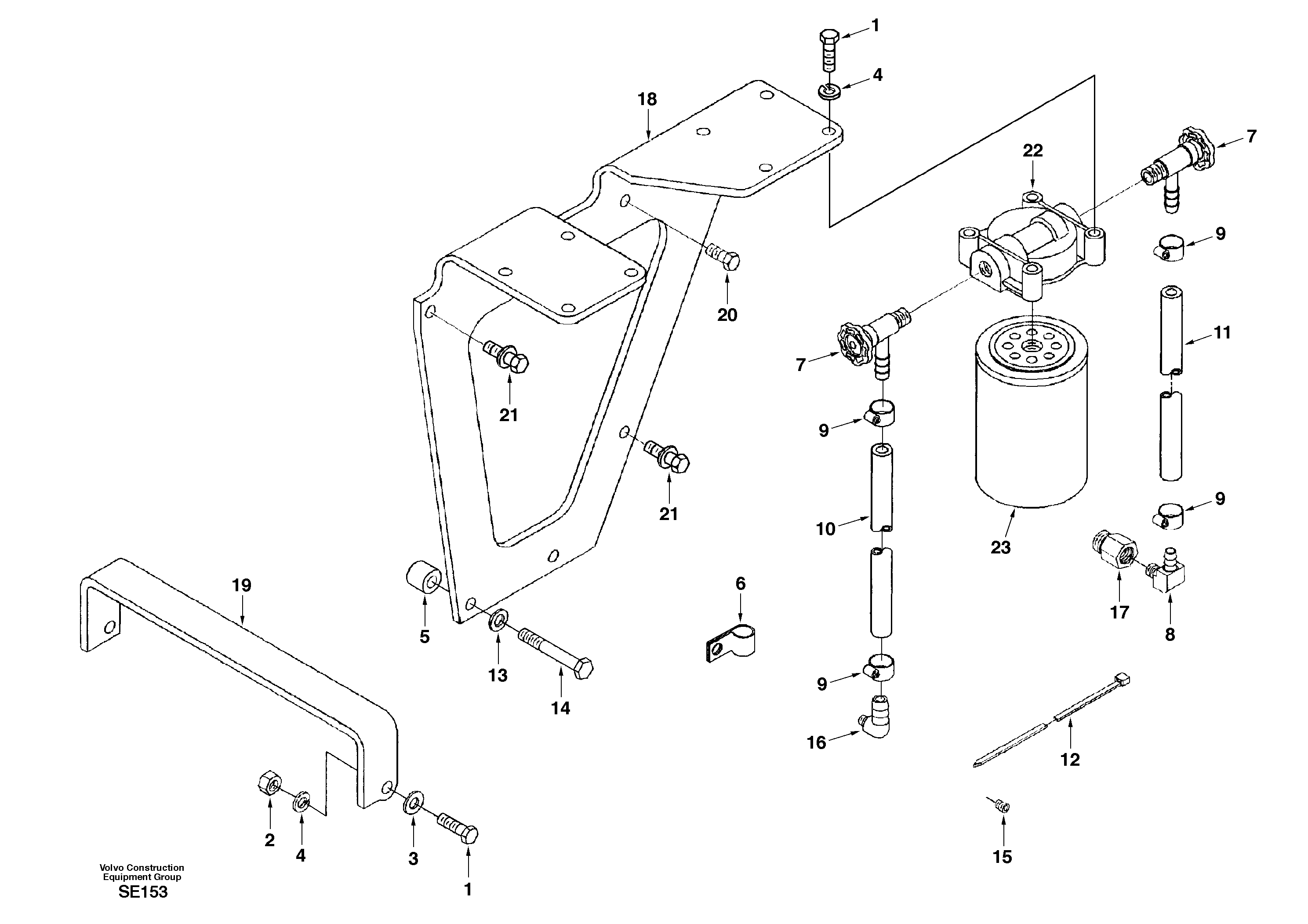 Coolant filter — volvo parts diagram