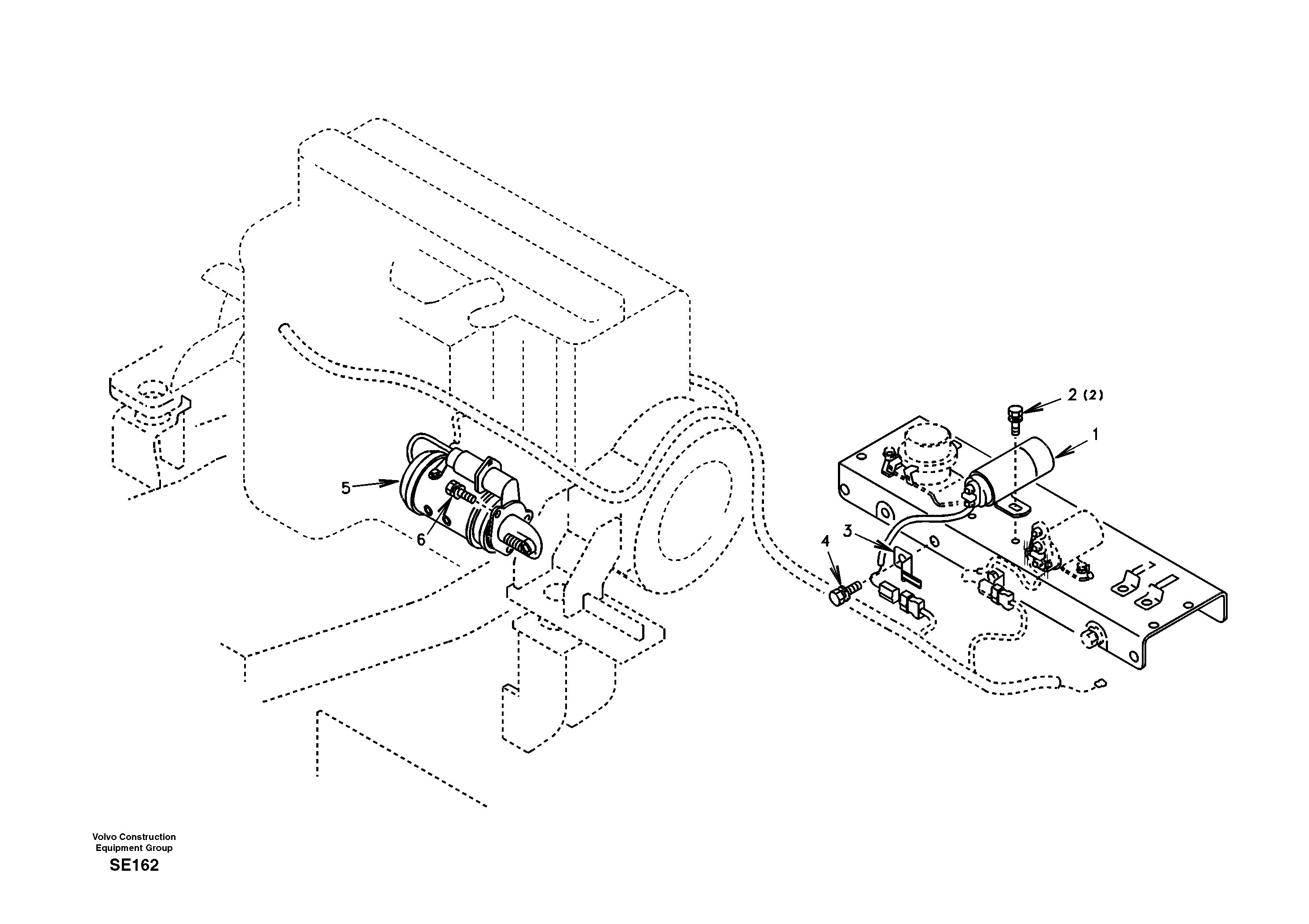Starter motor, mounting — volvo parts diagram
