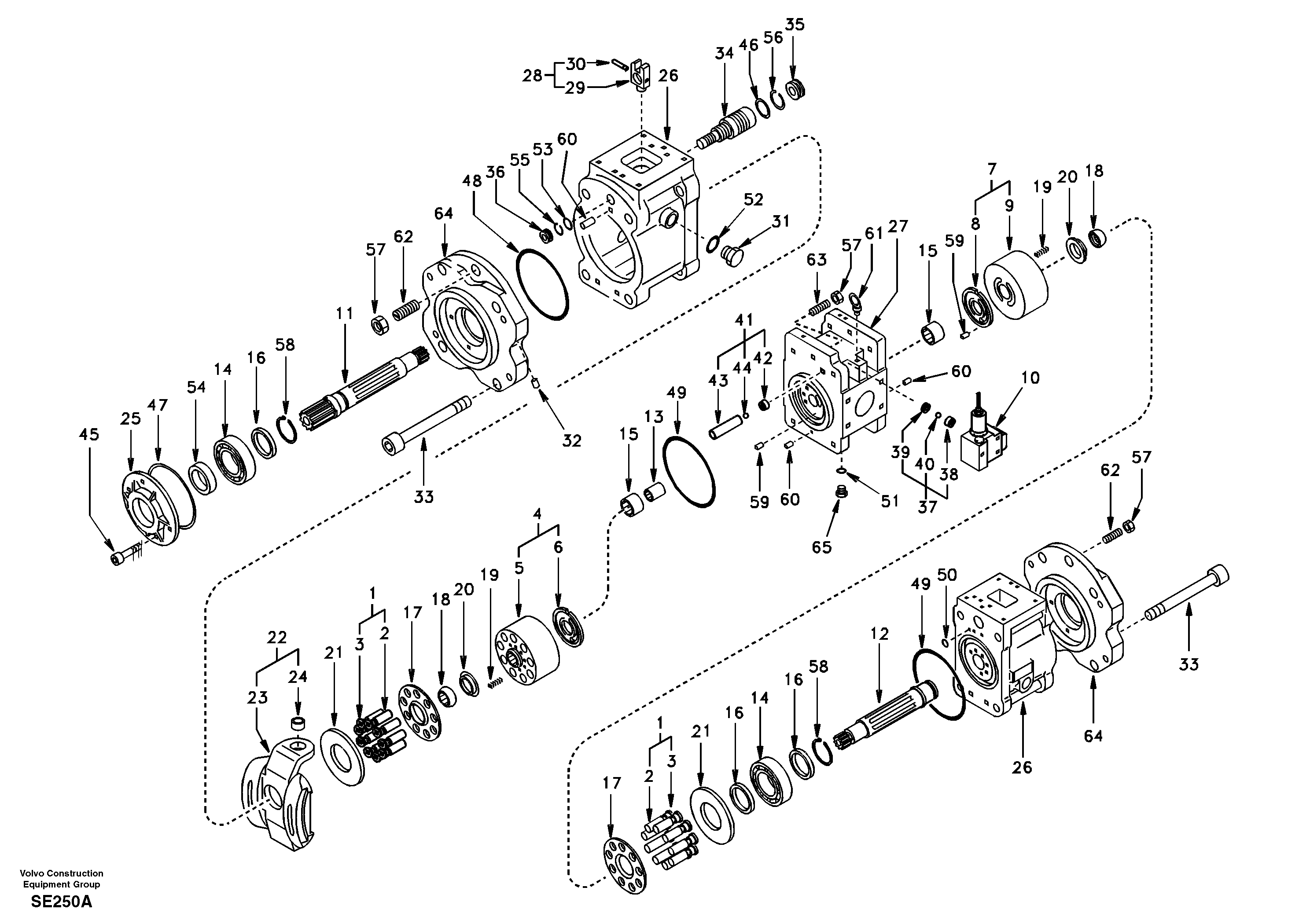 Hydraulic pump — volvo parts diagram