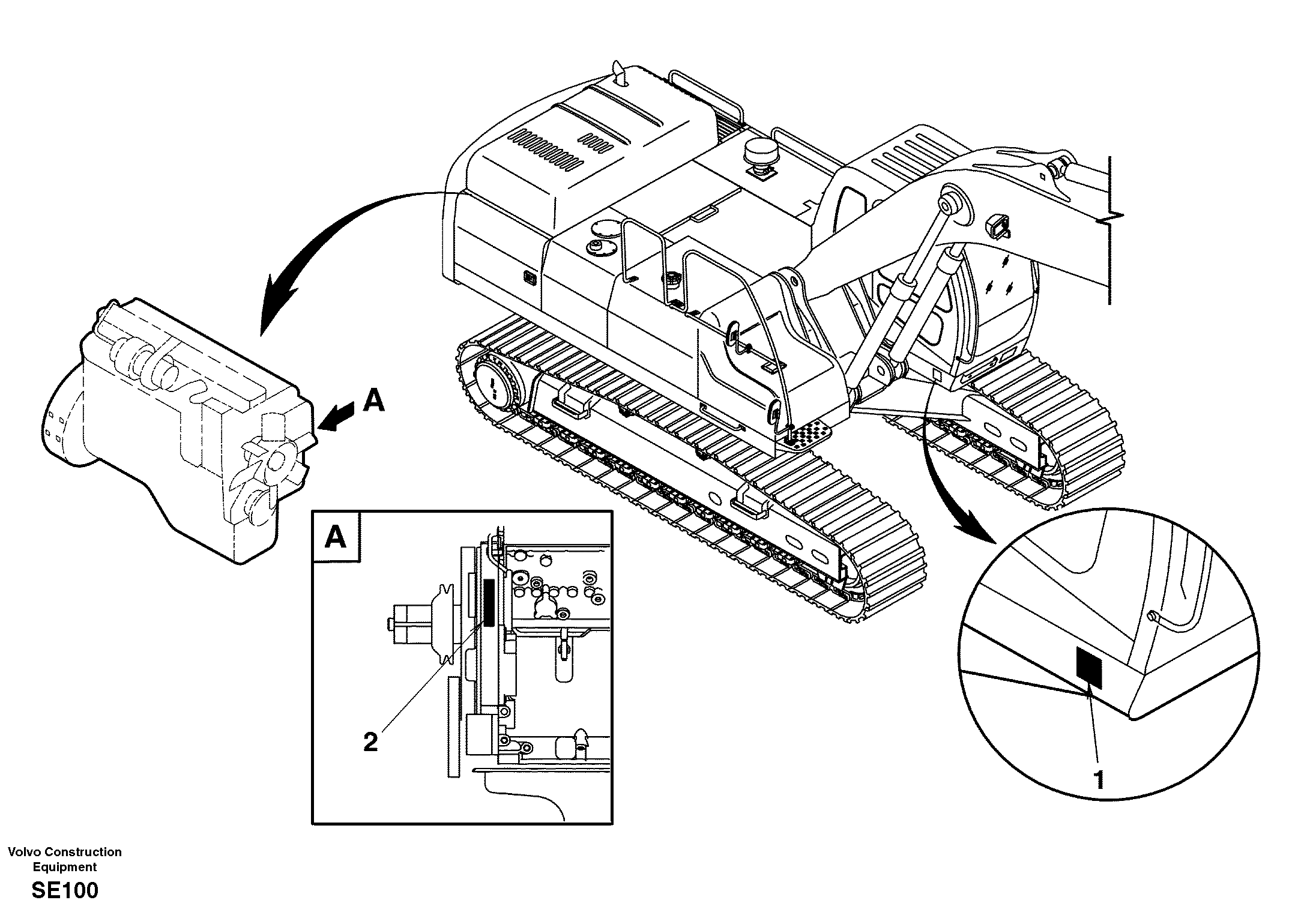 Product sign plate — volvo parts diagram