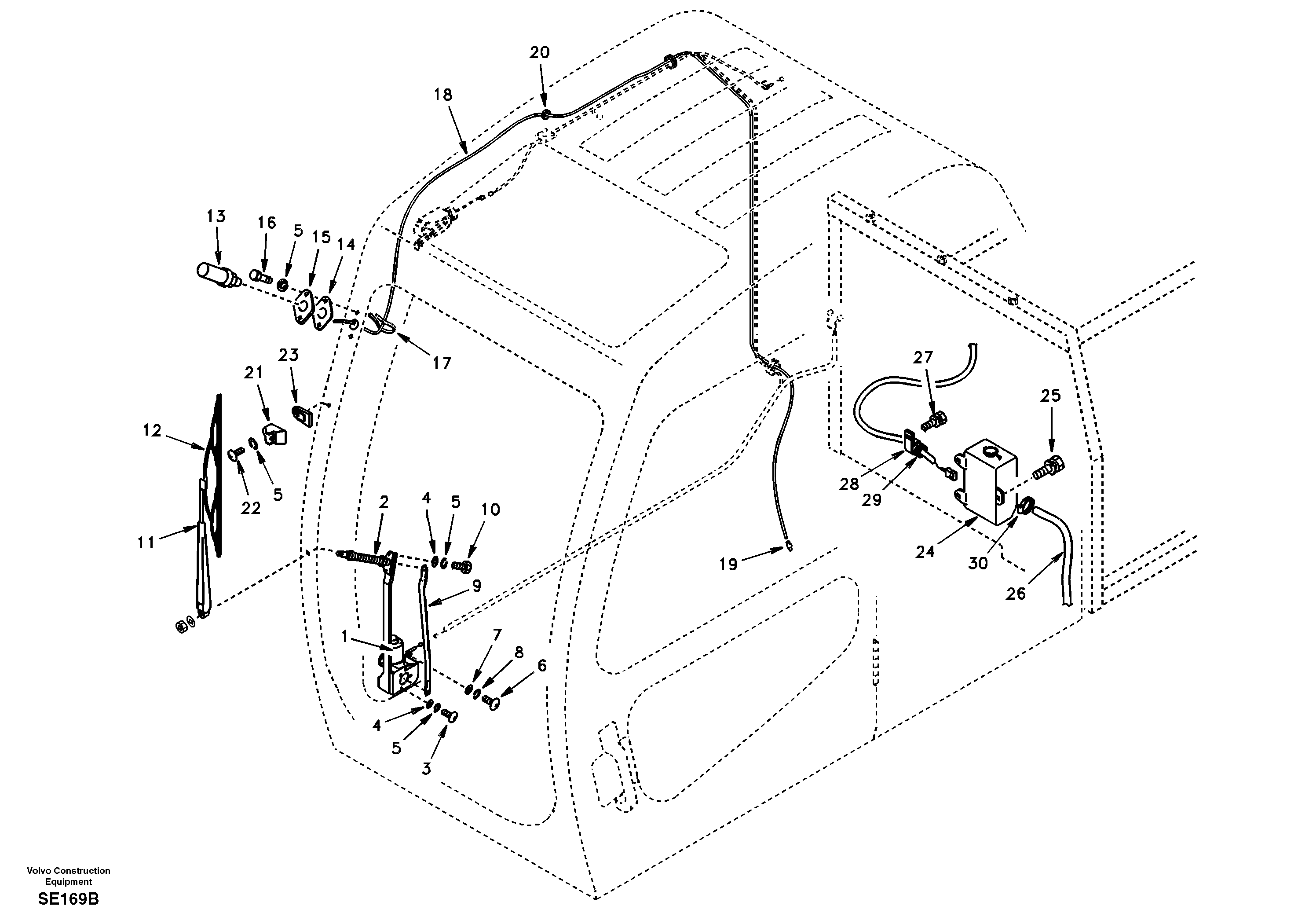 Windshield wiper — volvo parts diagram