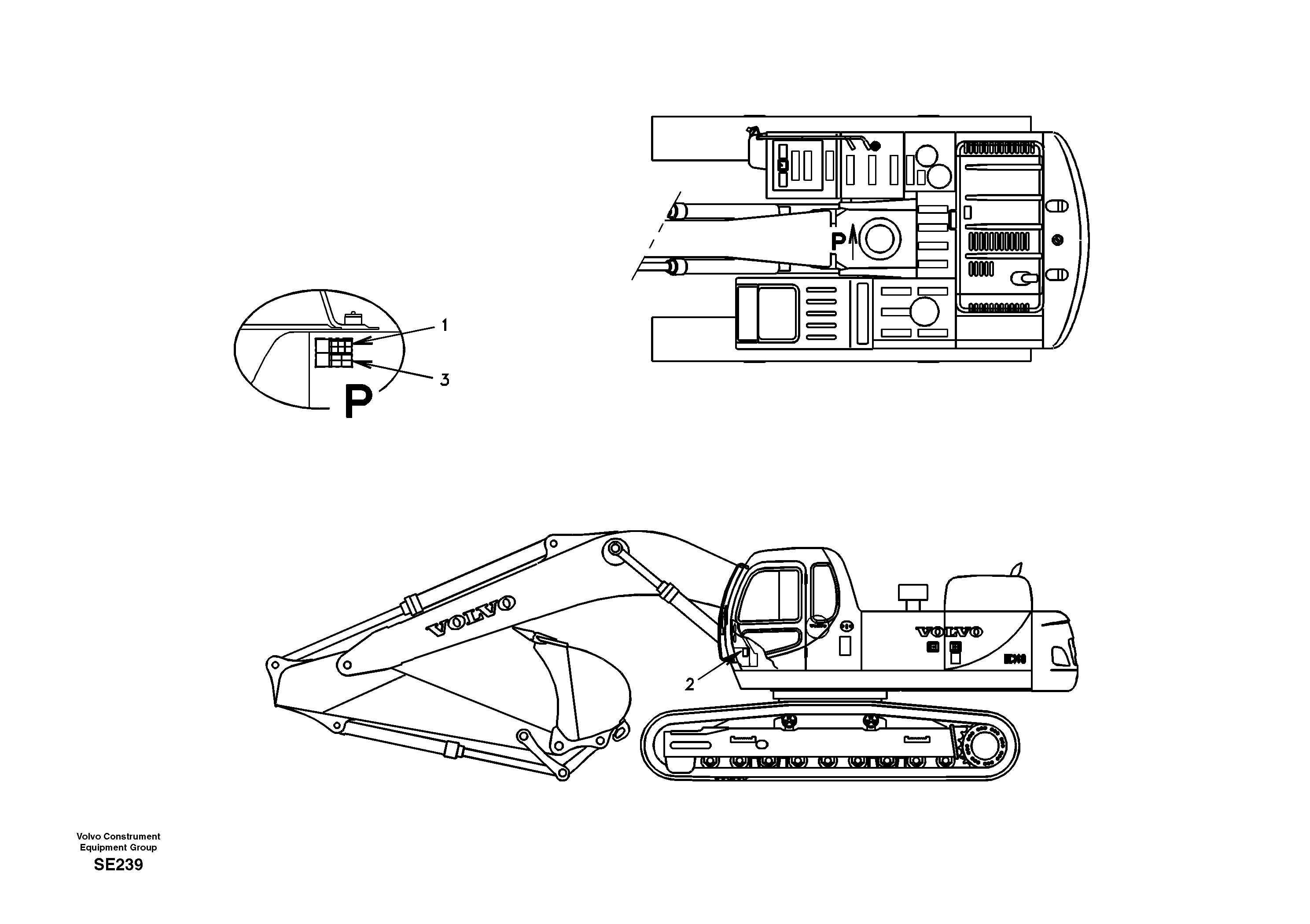 Decal, inner location — volvo parts diagram
