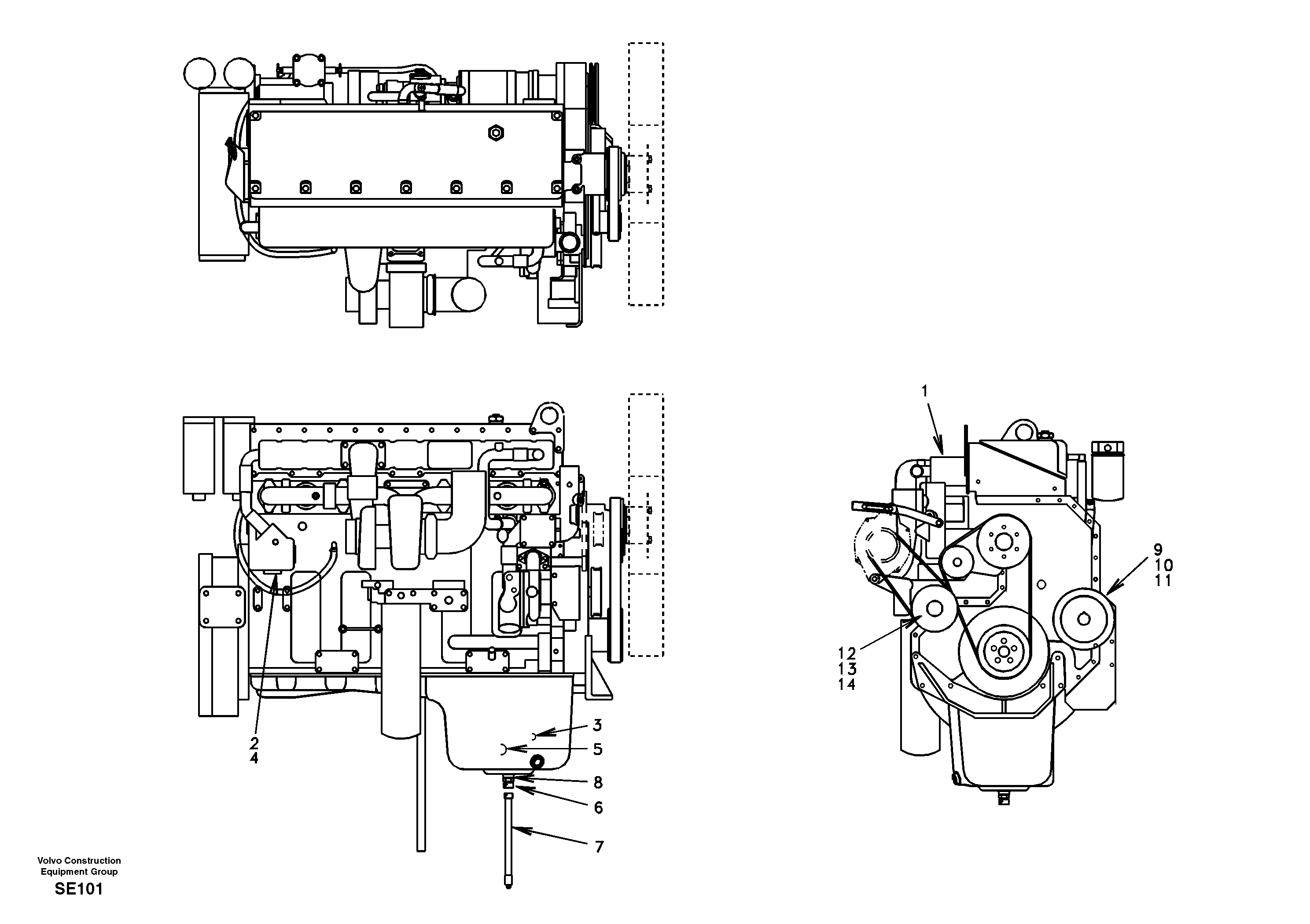 Engine — volvo parts diagram
