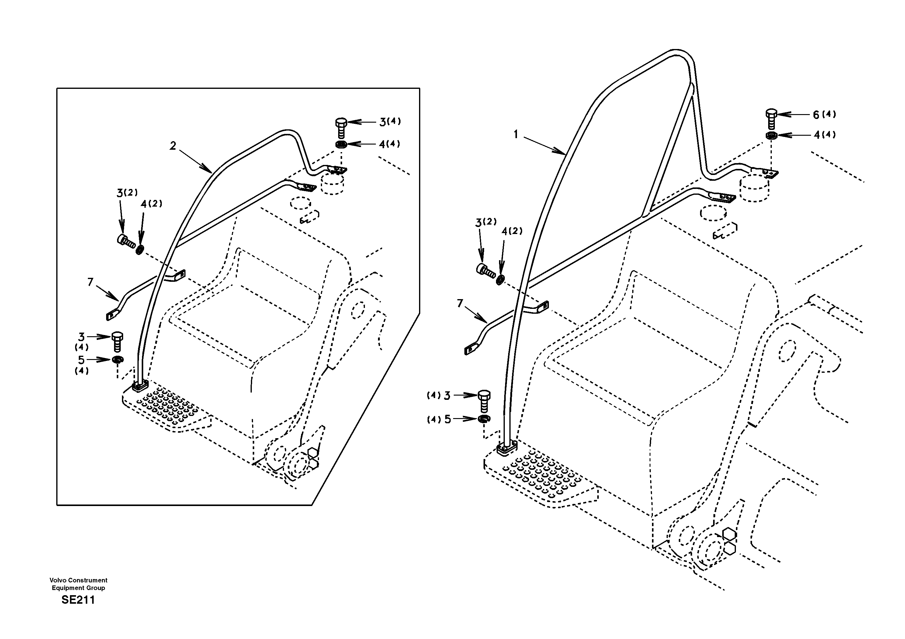 Handrail — volvo parts diagram