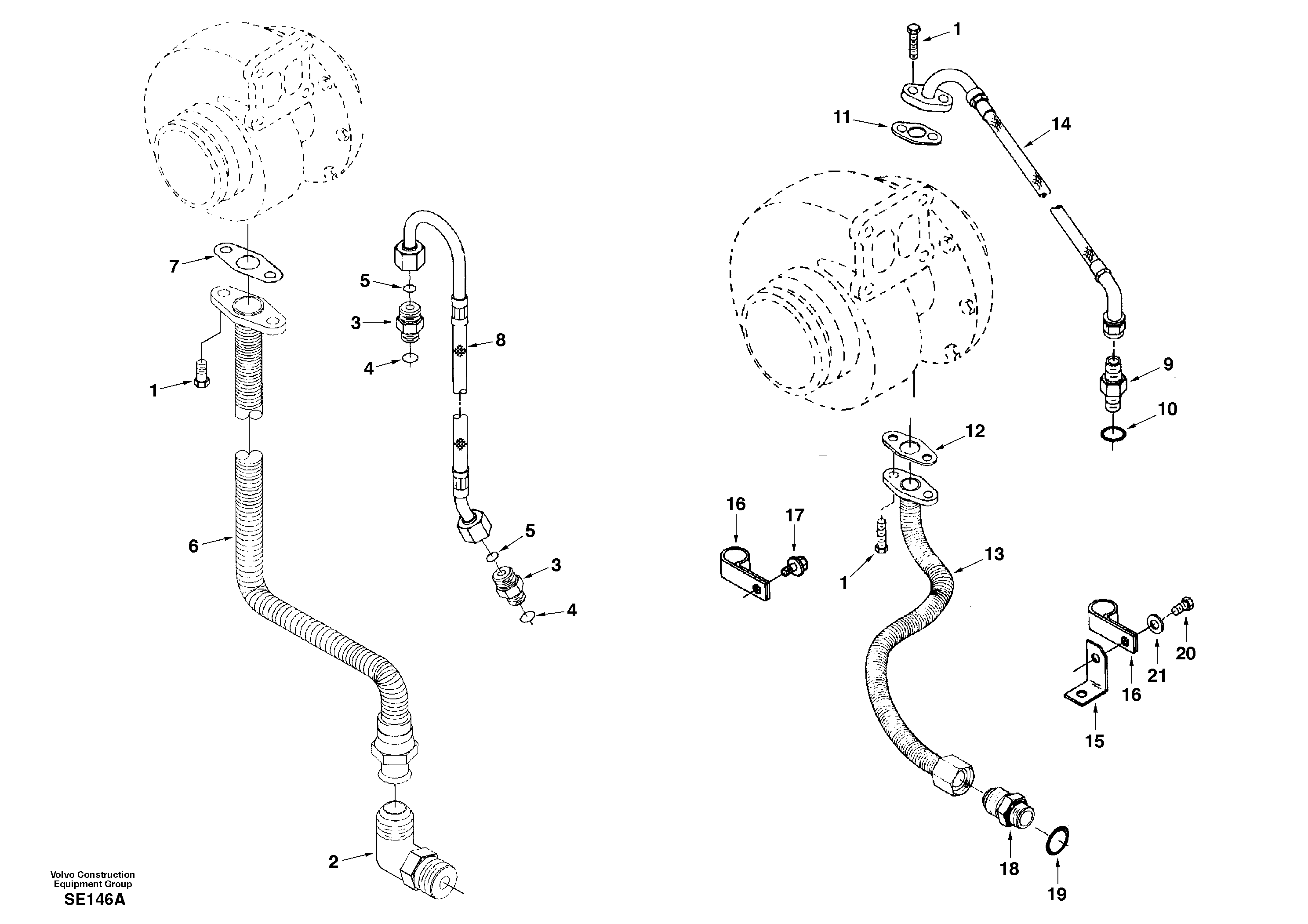 Turbocharger, plumbing — volvo parts diagram
