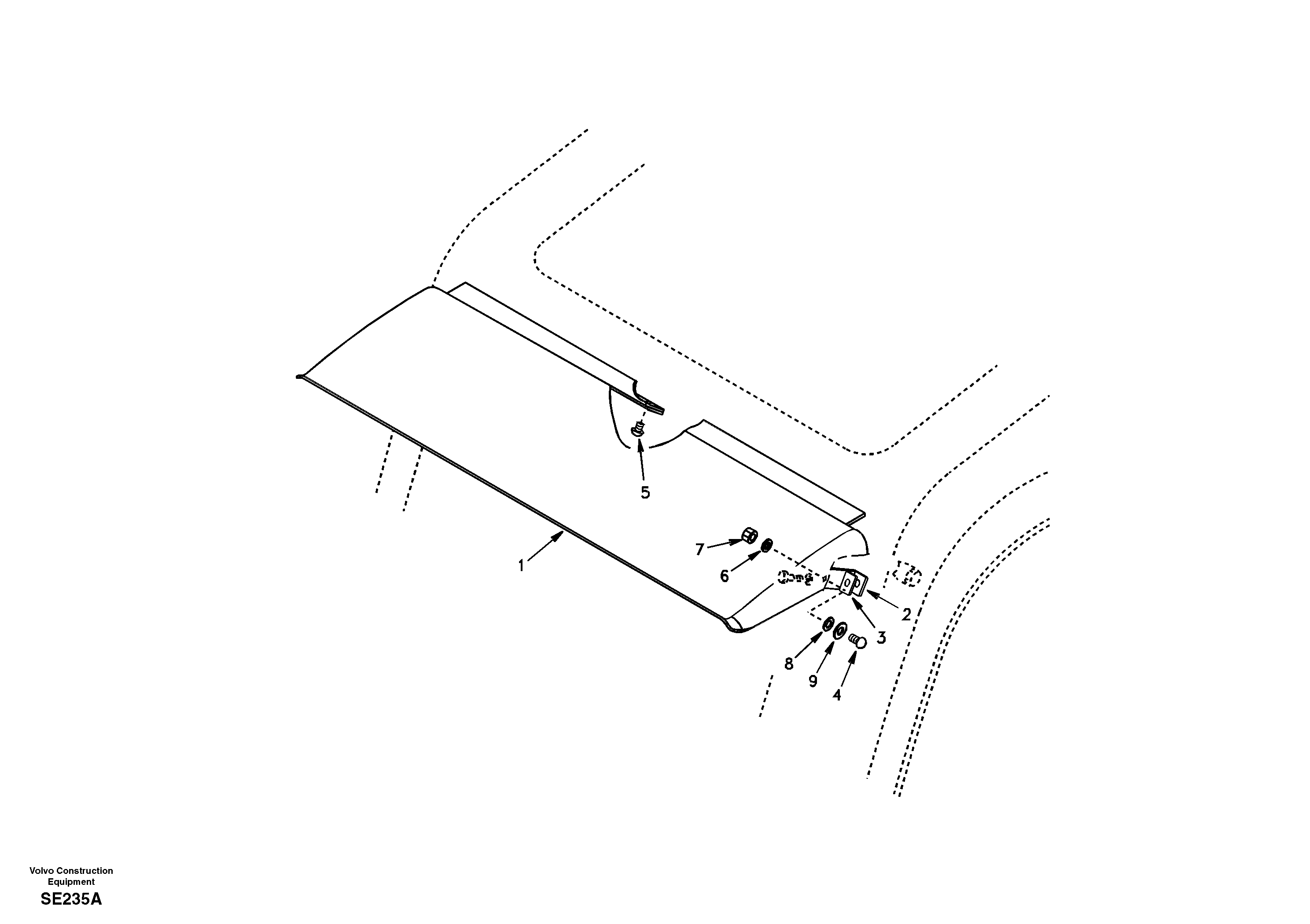 Rain visor, exterior equipment — volvo parts diagram