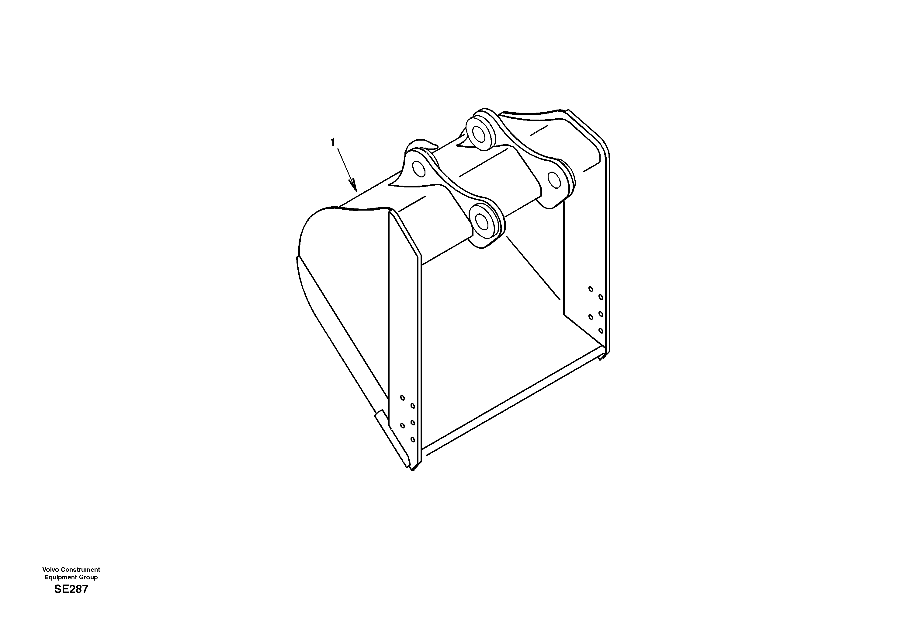 Buckets for super long boom — volvo parts diagram