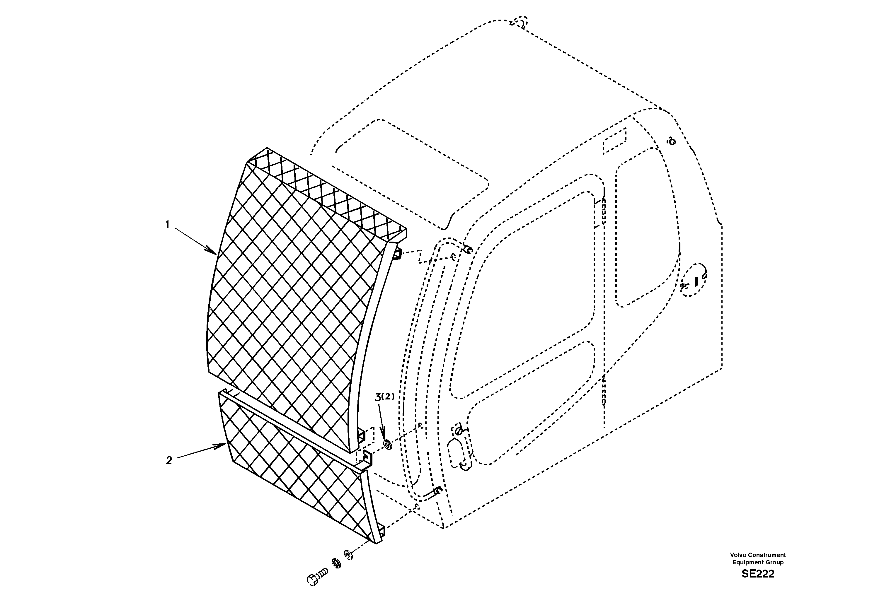 Windshield protection — volvo parts diagram