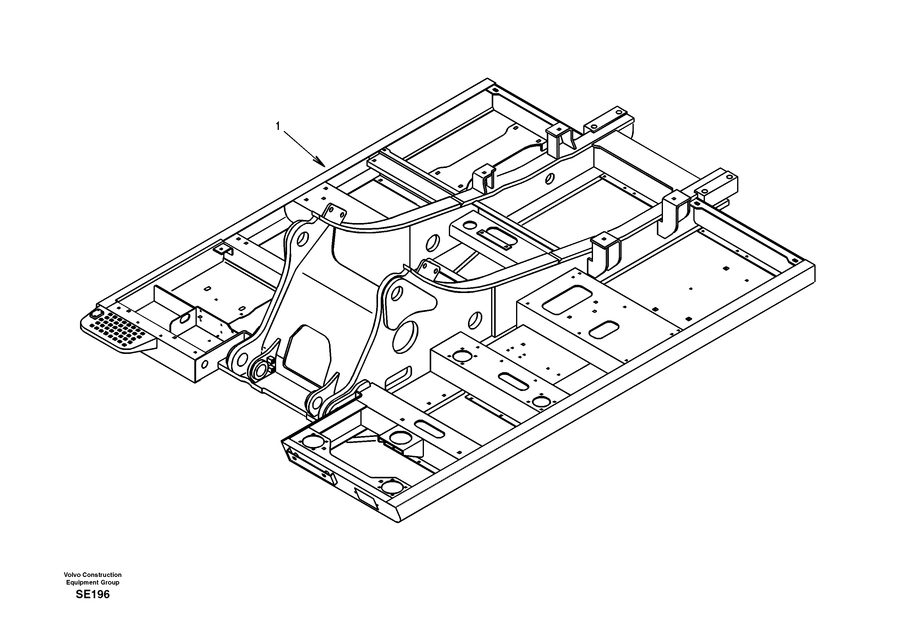 Upper frame — volvo parts diagram