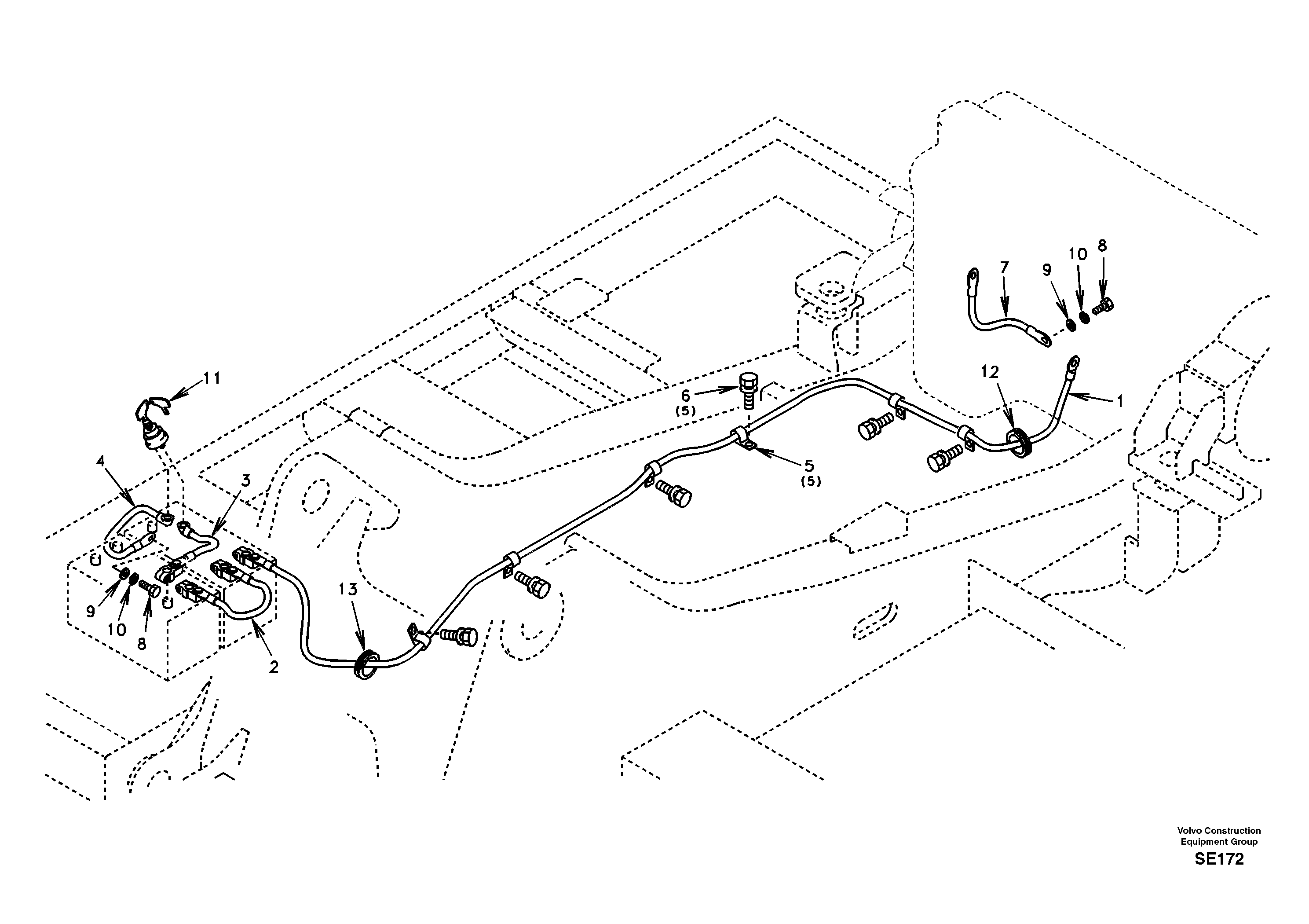 Cables, battery — volvo parts diagram