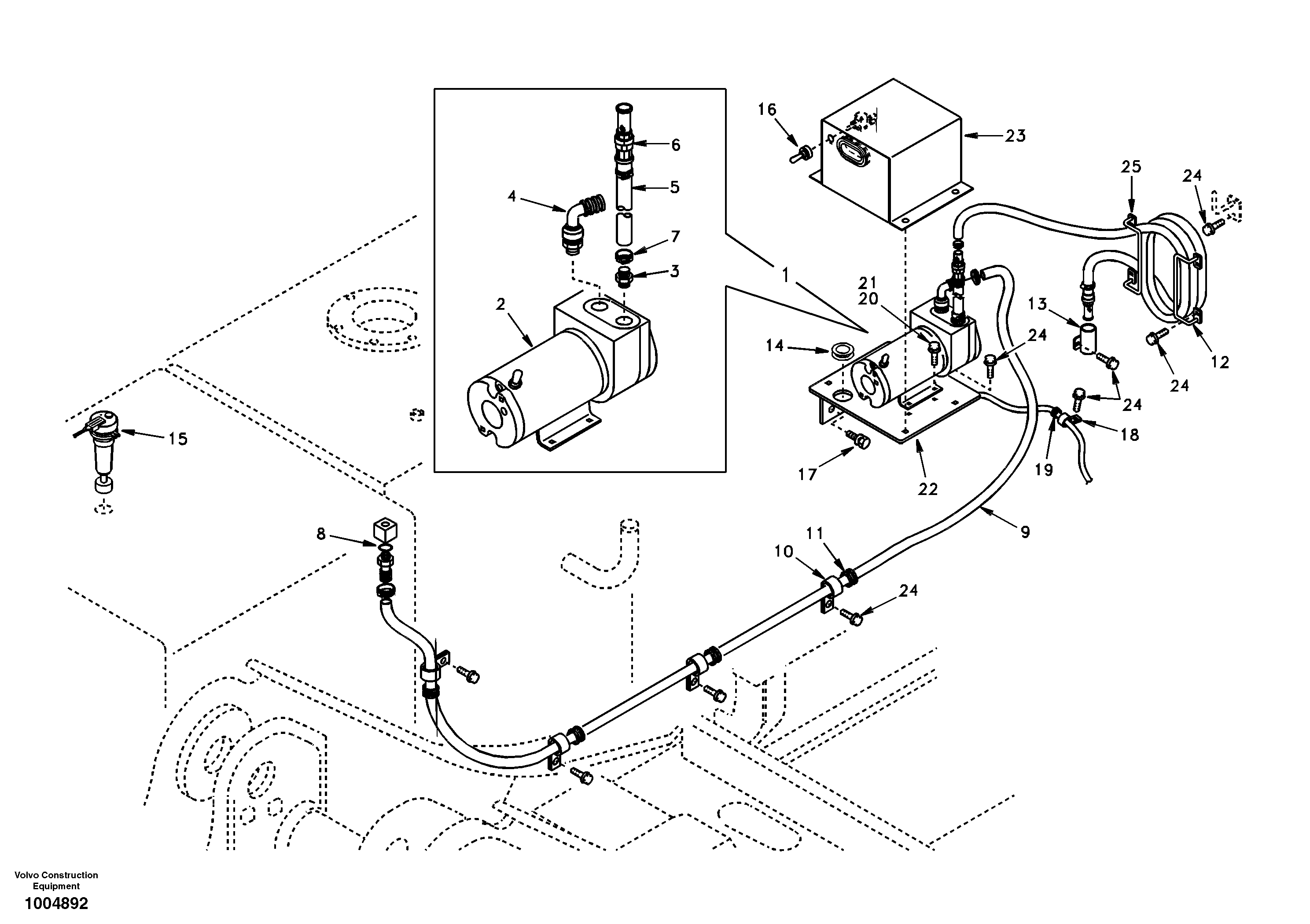 Fuel filling pump — volvo parts diagram