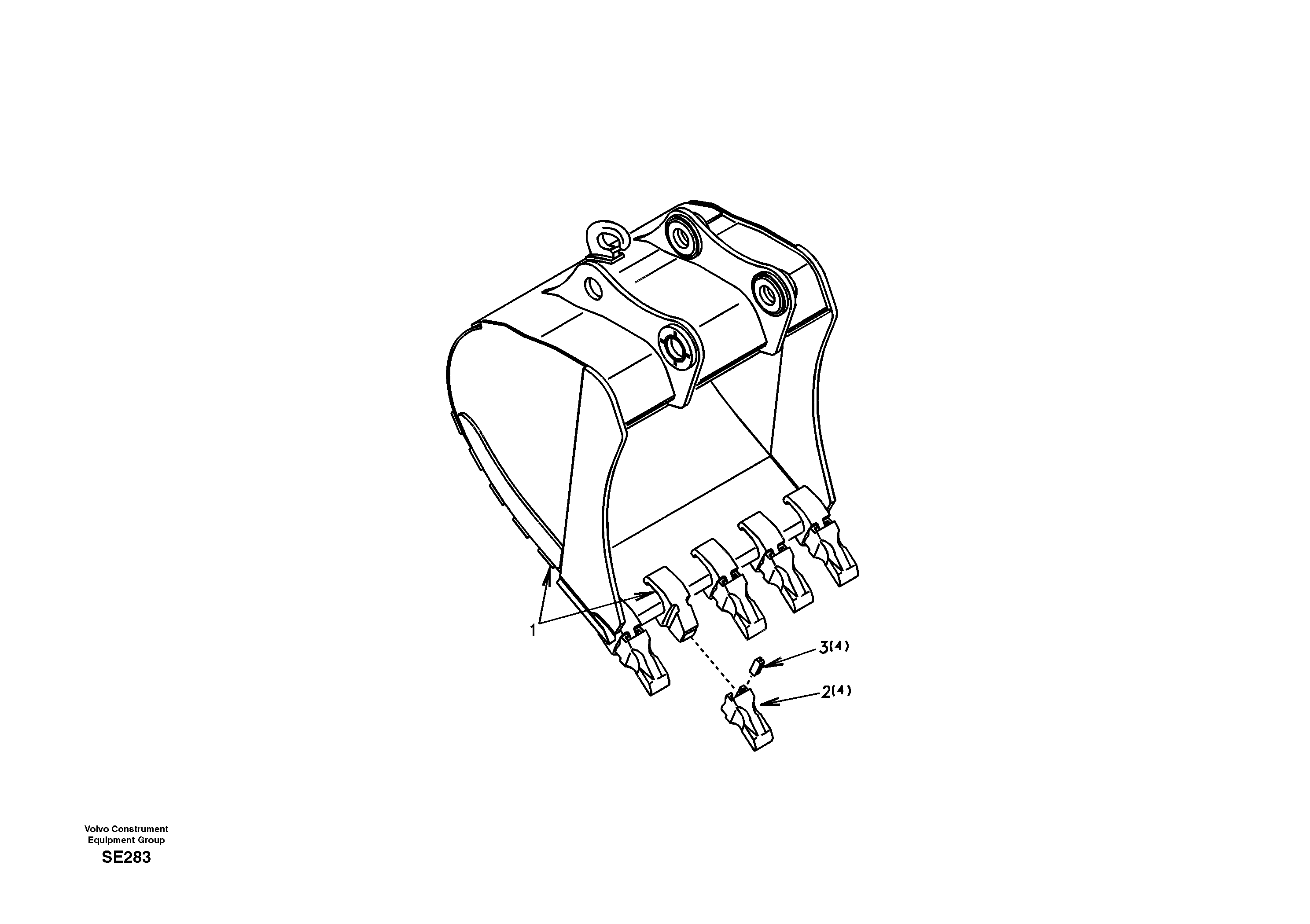 Bucket — volvo parts diagram