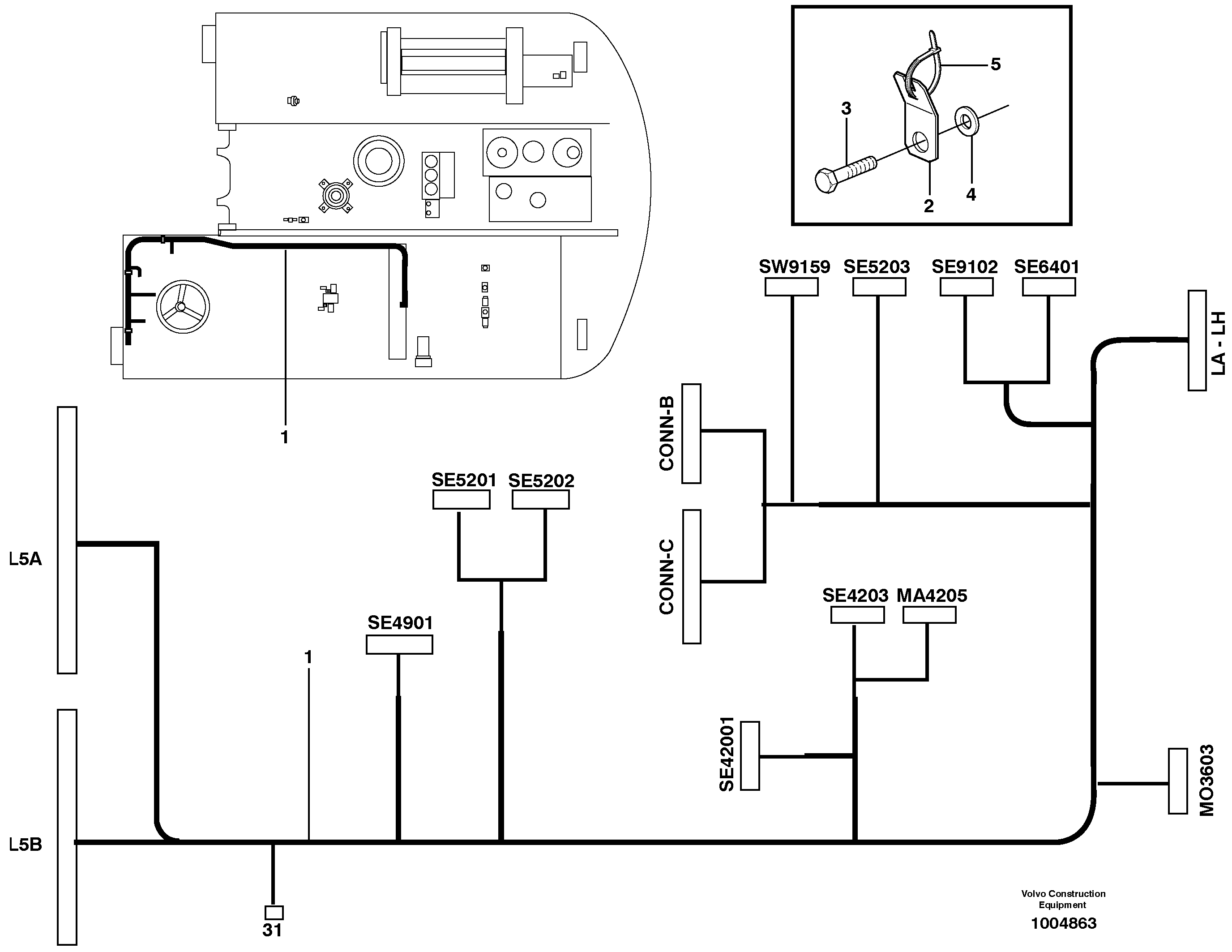 Cable harness, L5 — volvo parts diagram