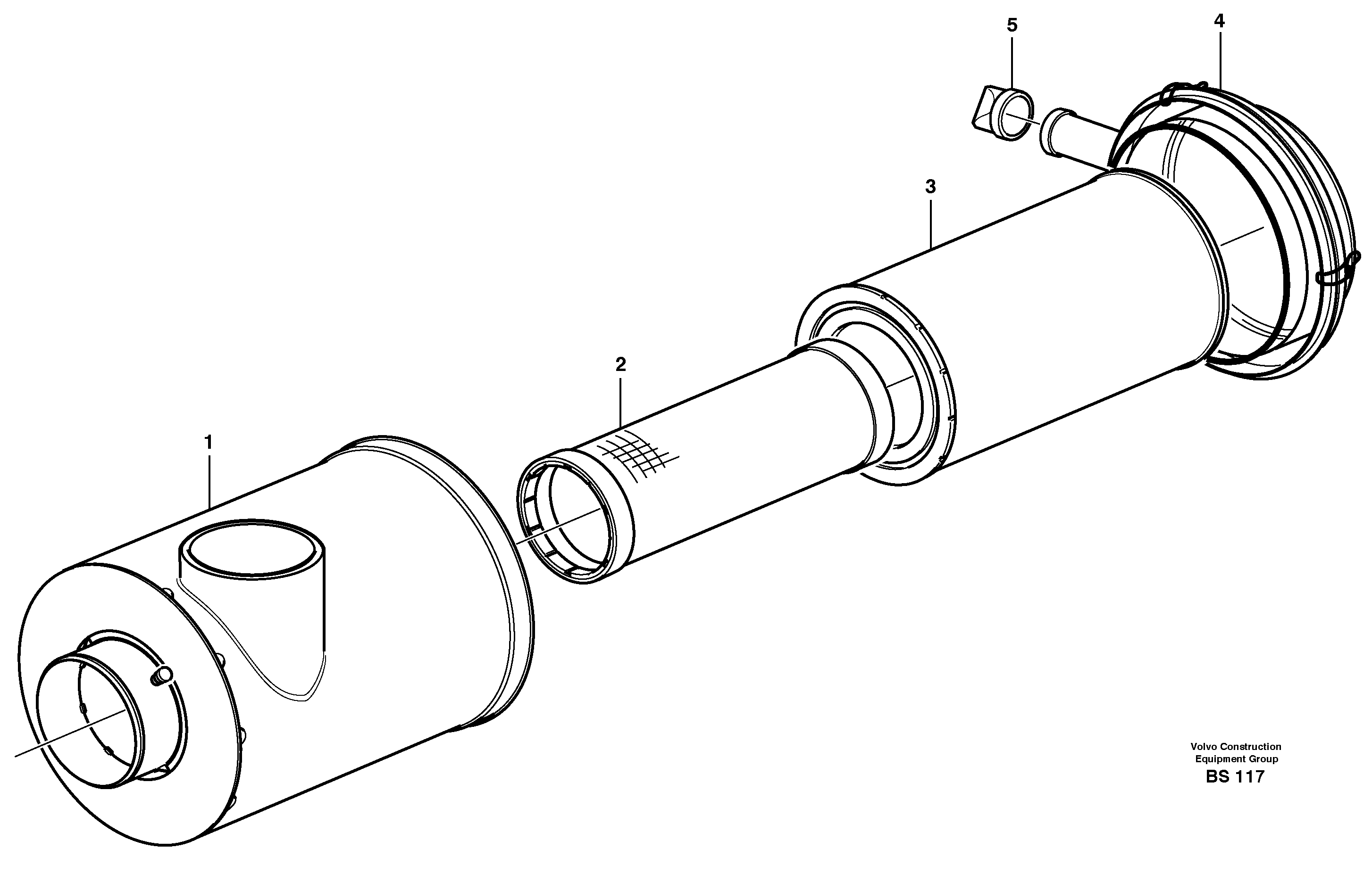 Air filter — volvo parts diagram