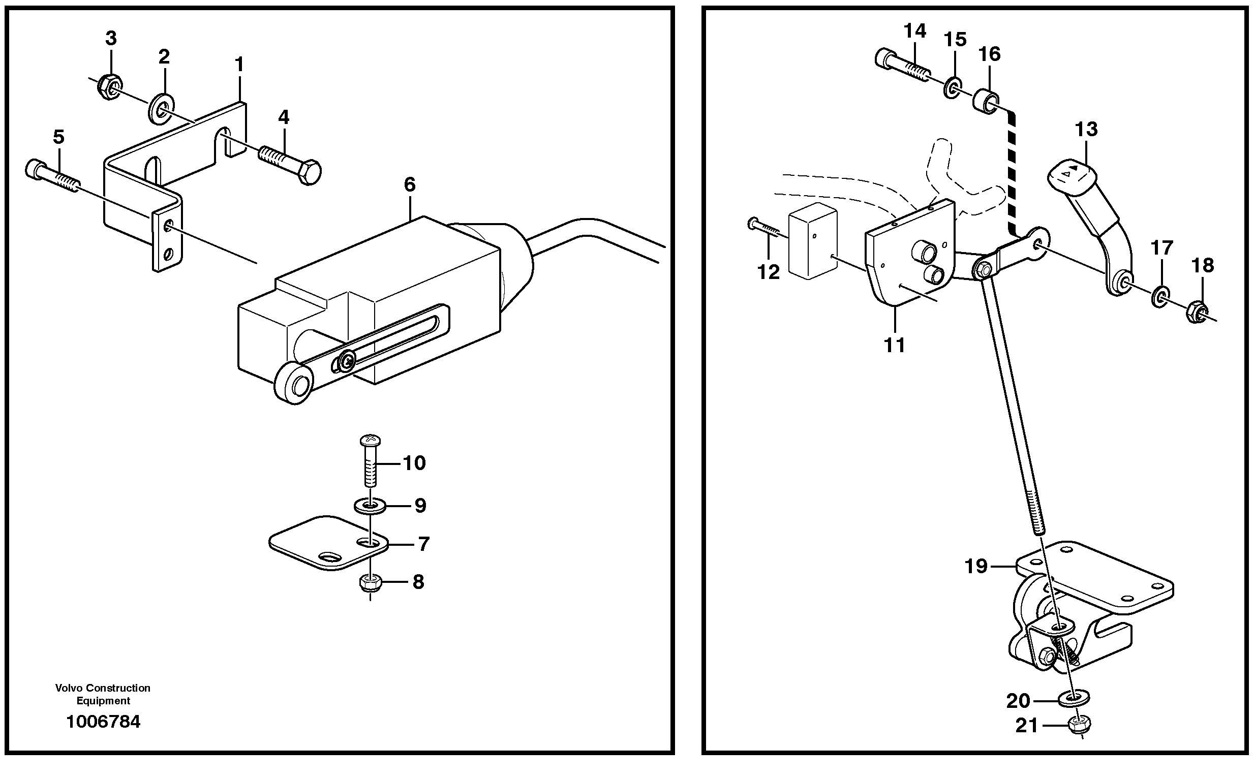 Instrument panel, control panel — volvo parts diagram