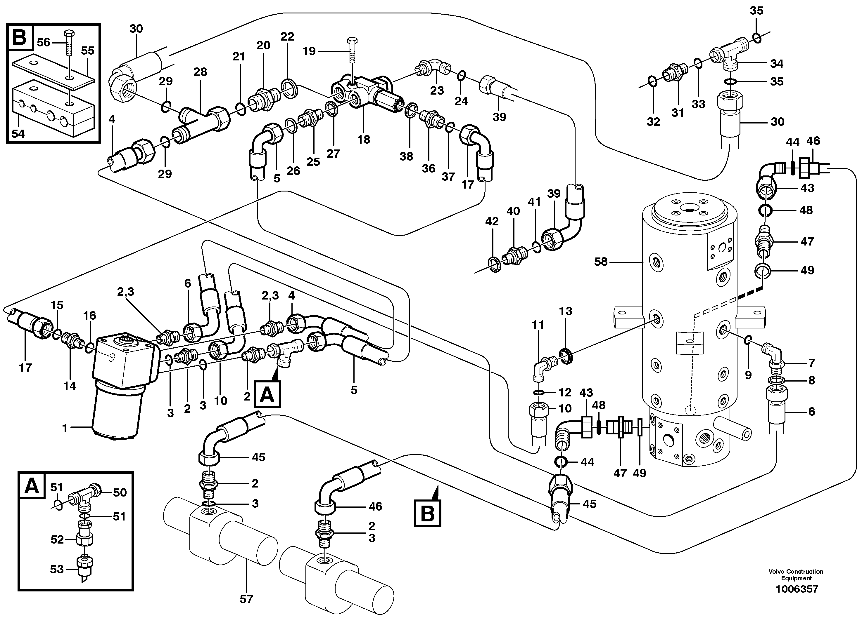 Steering system — volvo parts diagram
