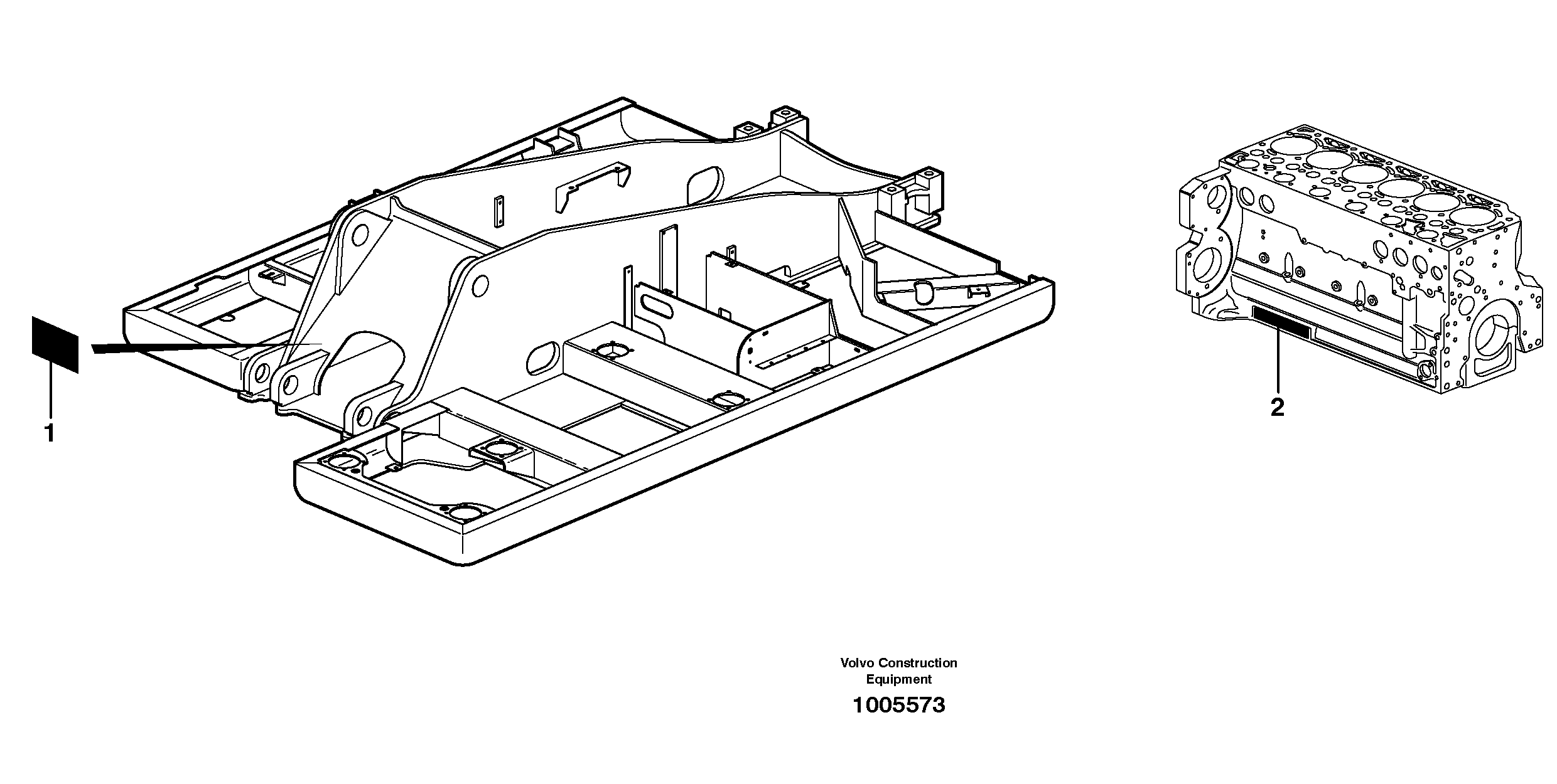 Product sign plate — volvo parts diagram