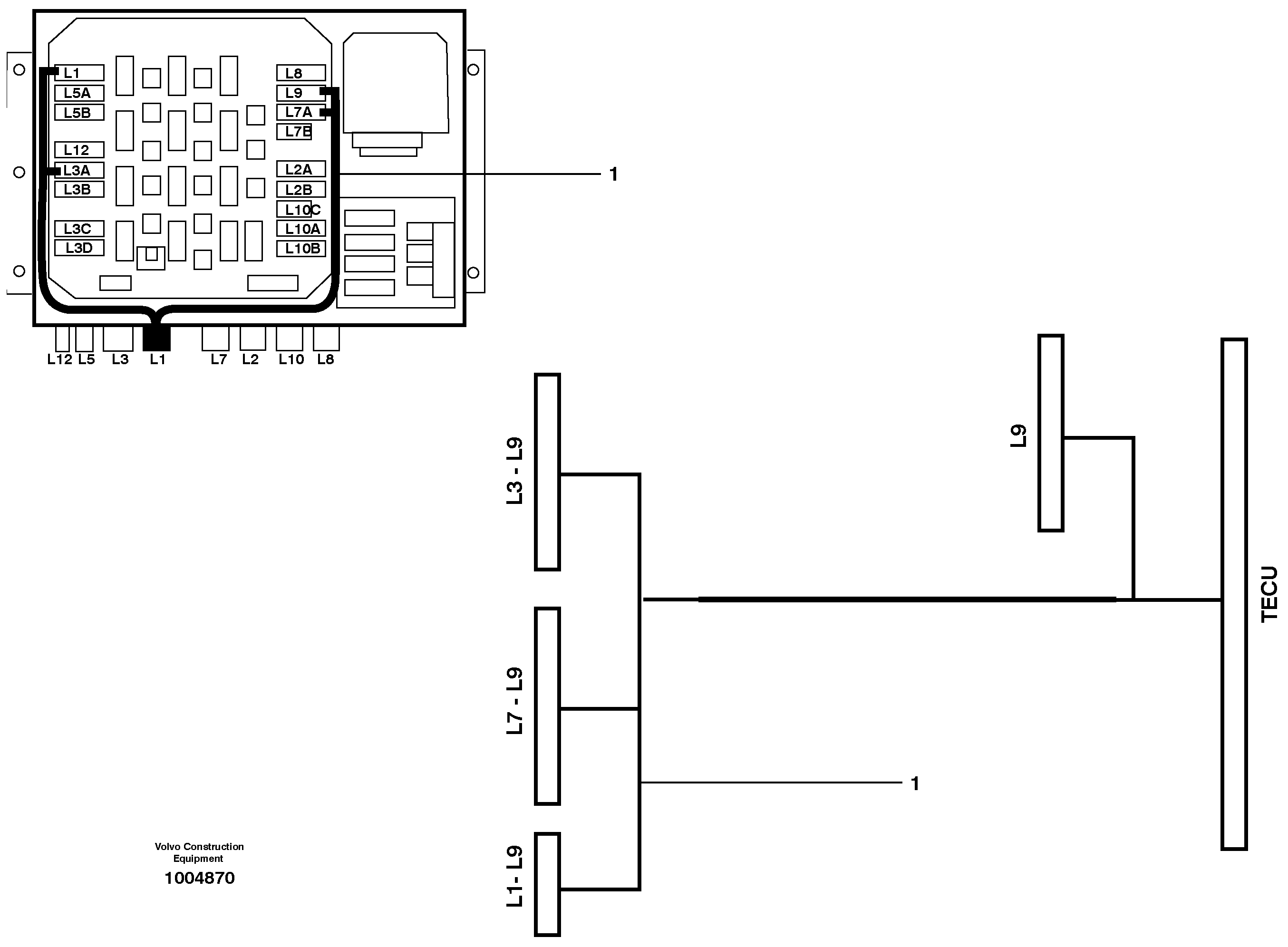 Cable harness, L9 — volvo parts diagram