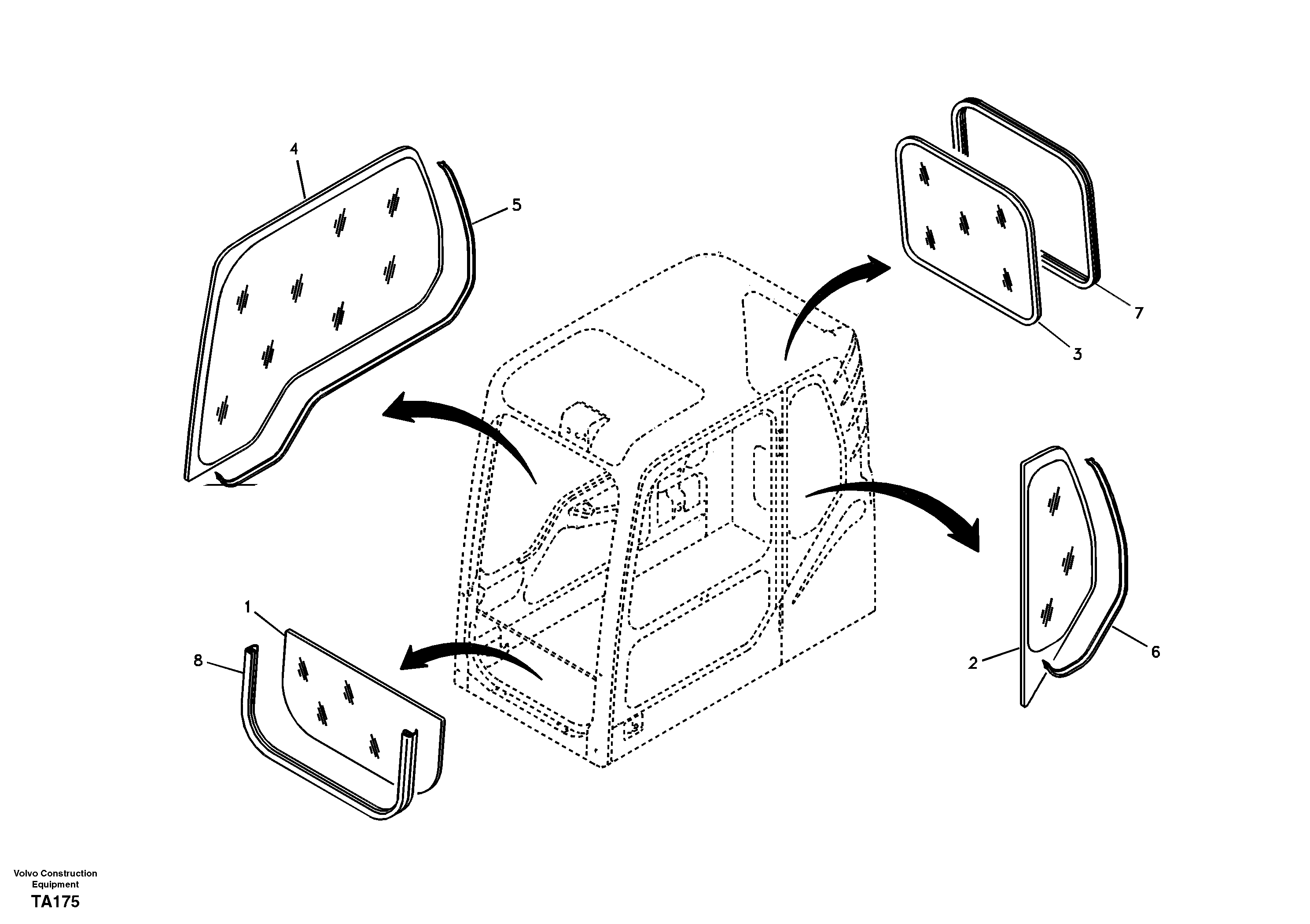 Windows  14375922 — volvo parts diagram