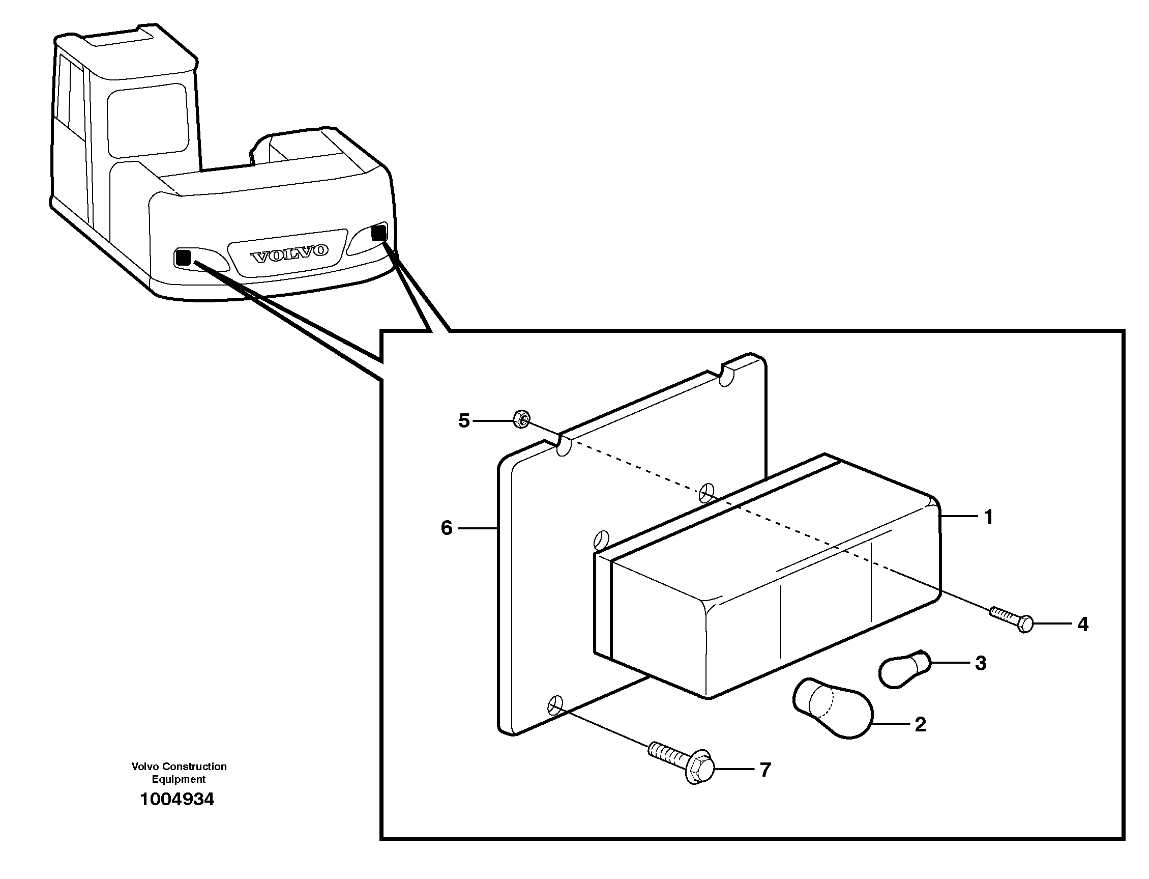 Lighting, rear — volvo parts diagram