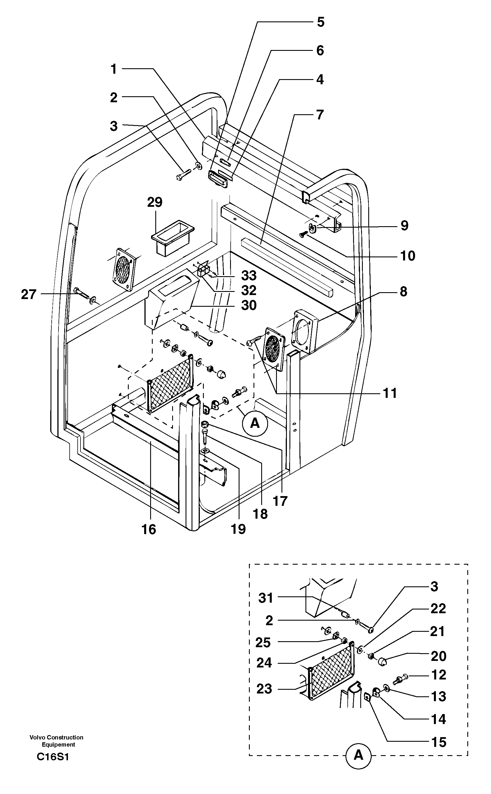 Cab : accessories — volvo parts diagram