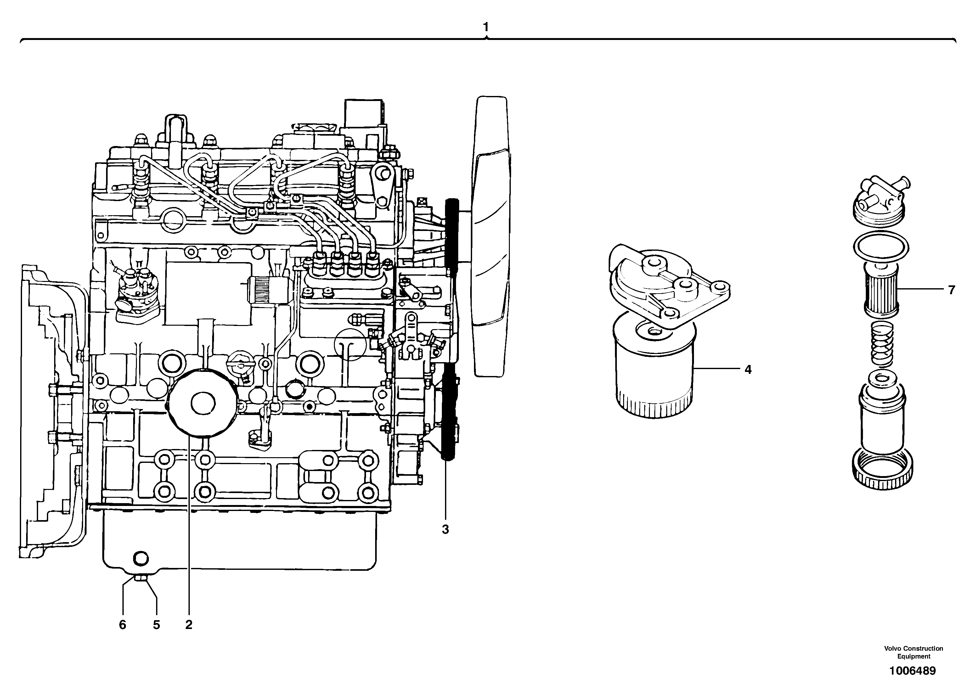 Diesel engine — volvo parts diagram
