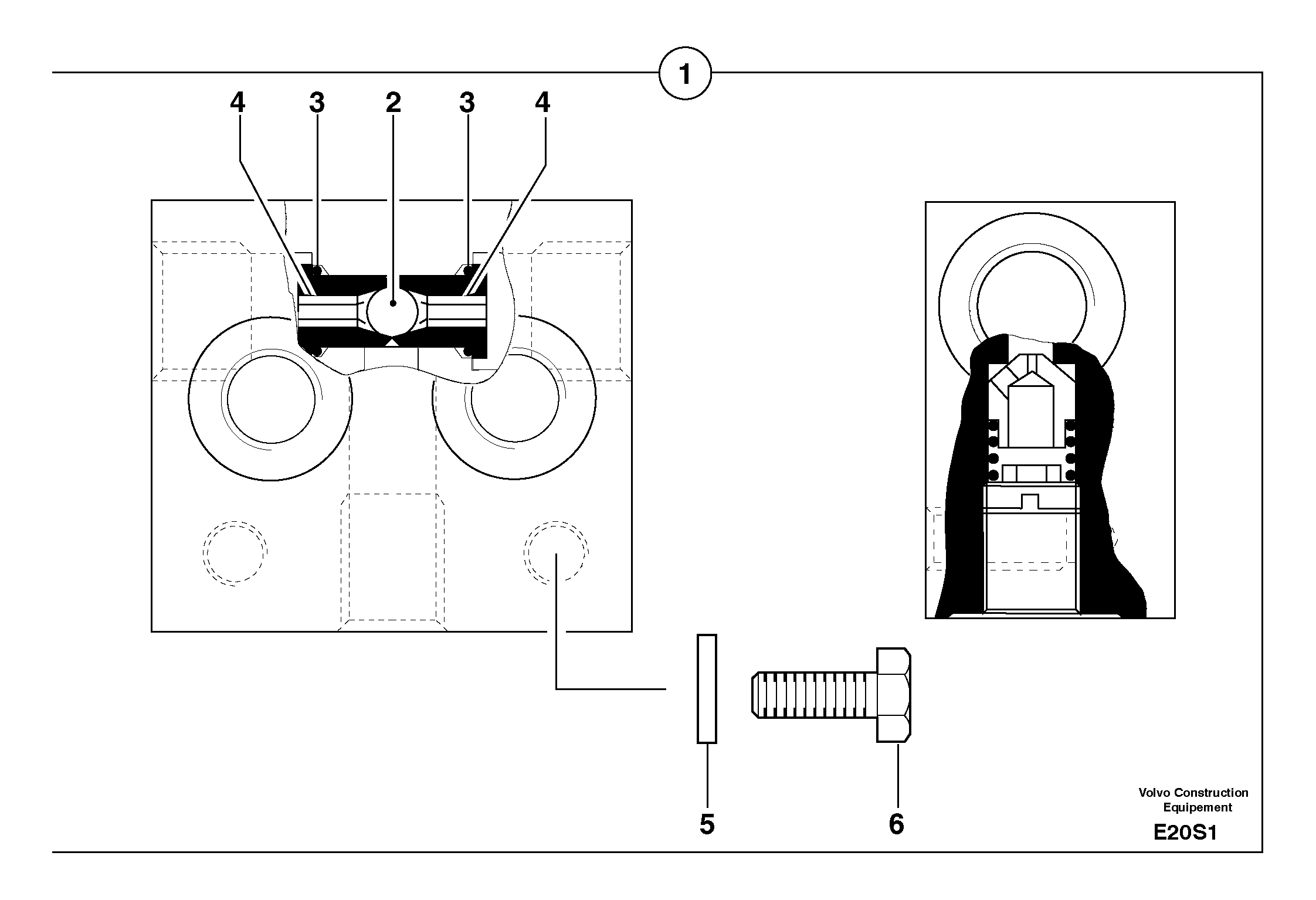Slewing block — volvo parts diagram