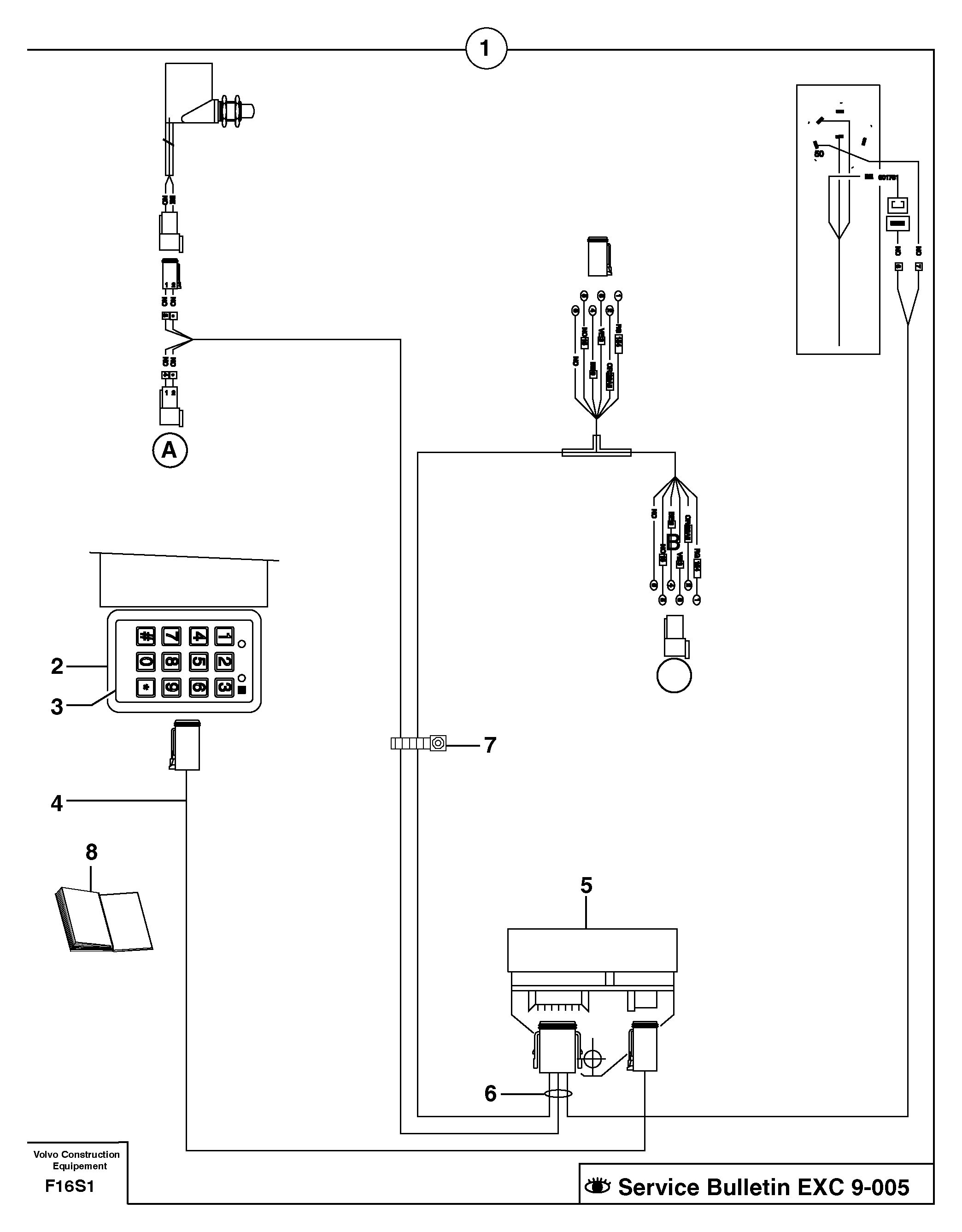 coded keypad ( anti-start ) / with Puma — volvo parts diagram