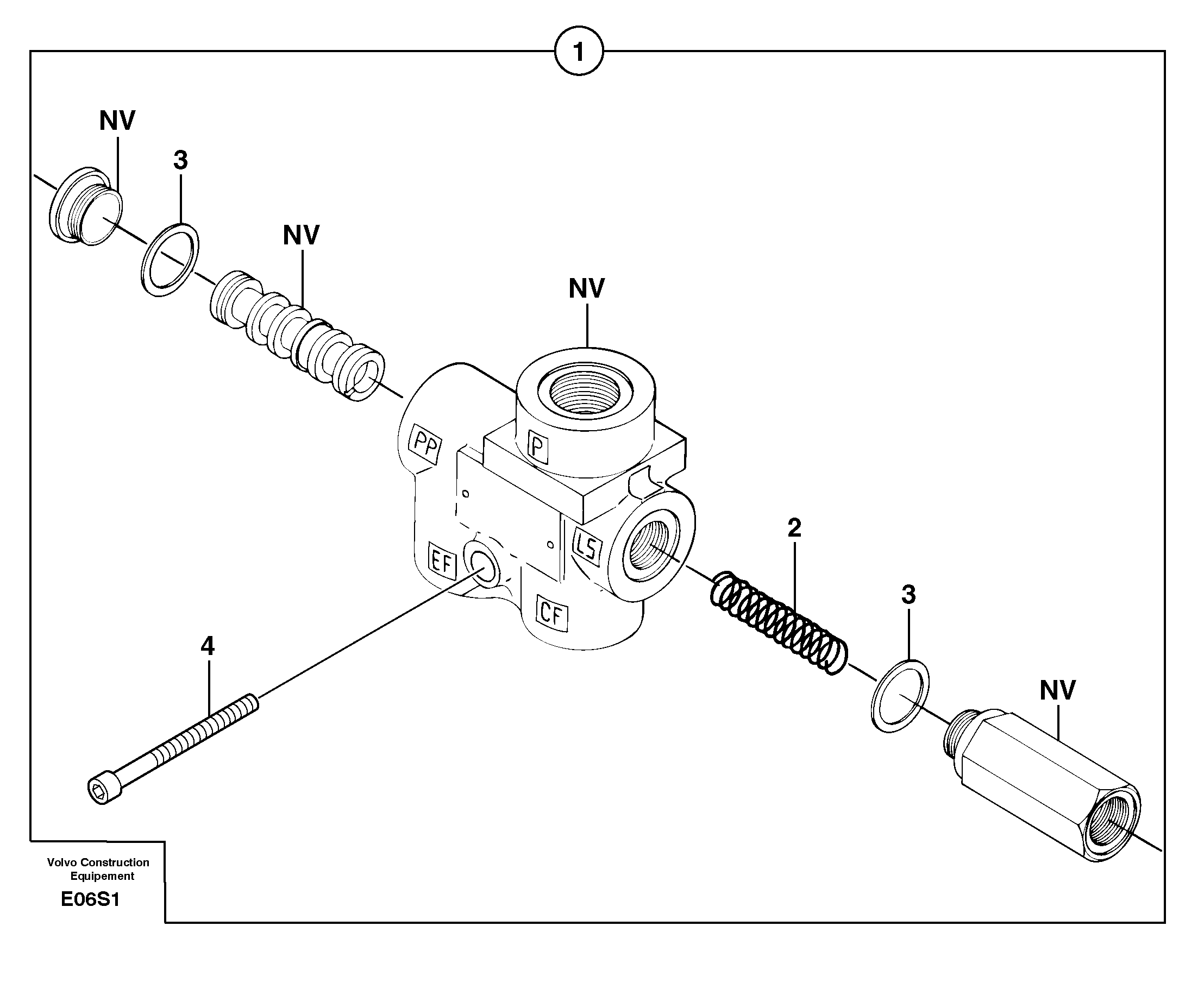 Priority valve — volvo parts diagram