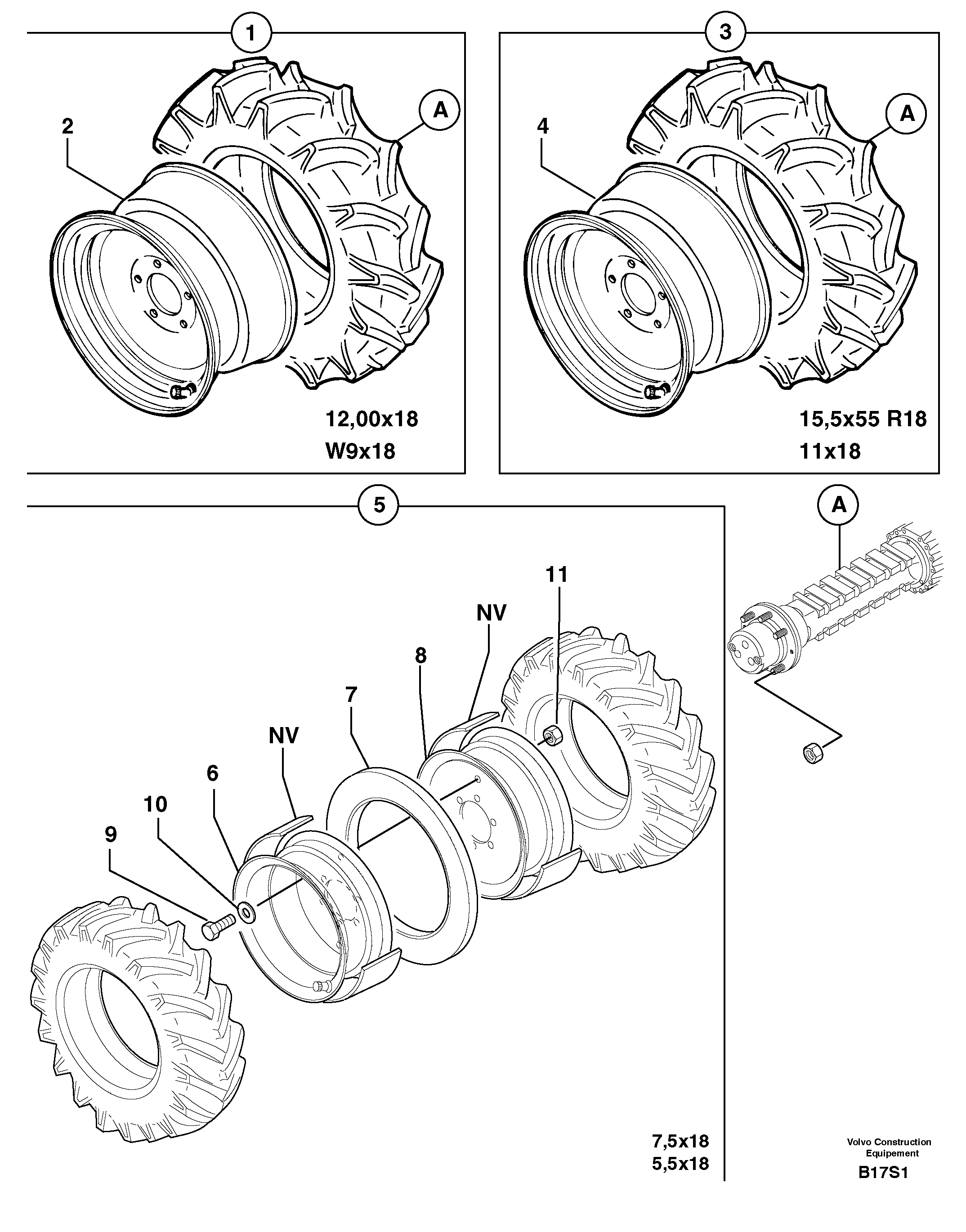 Wheels — volvo parts diagram