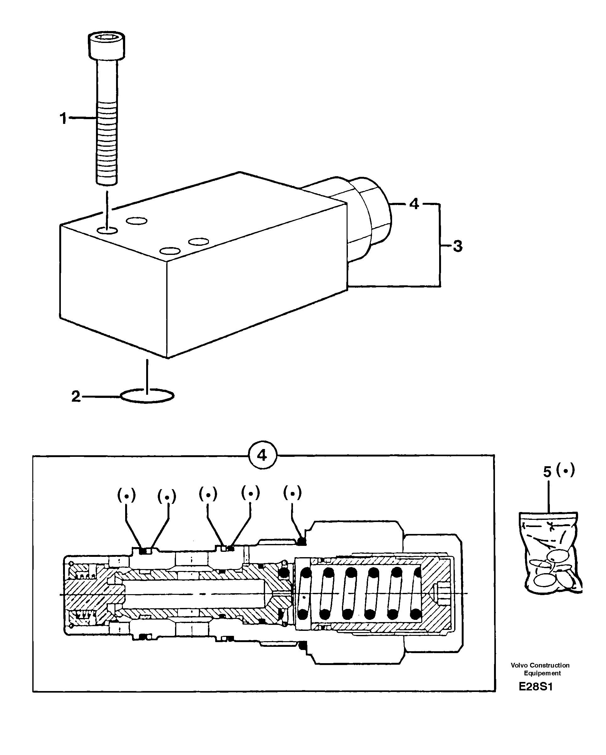 Safety valve ( dipper arm cylinder ) — volvo parts diagram