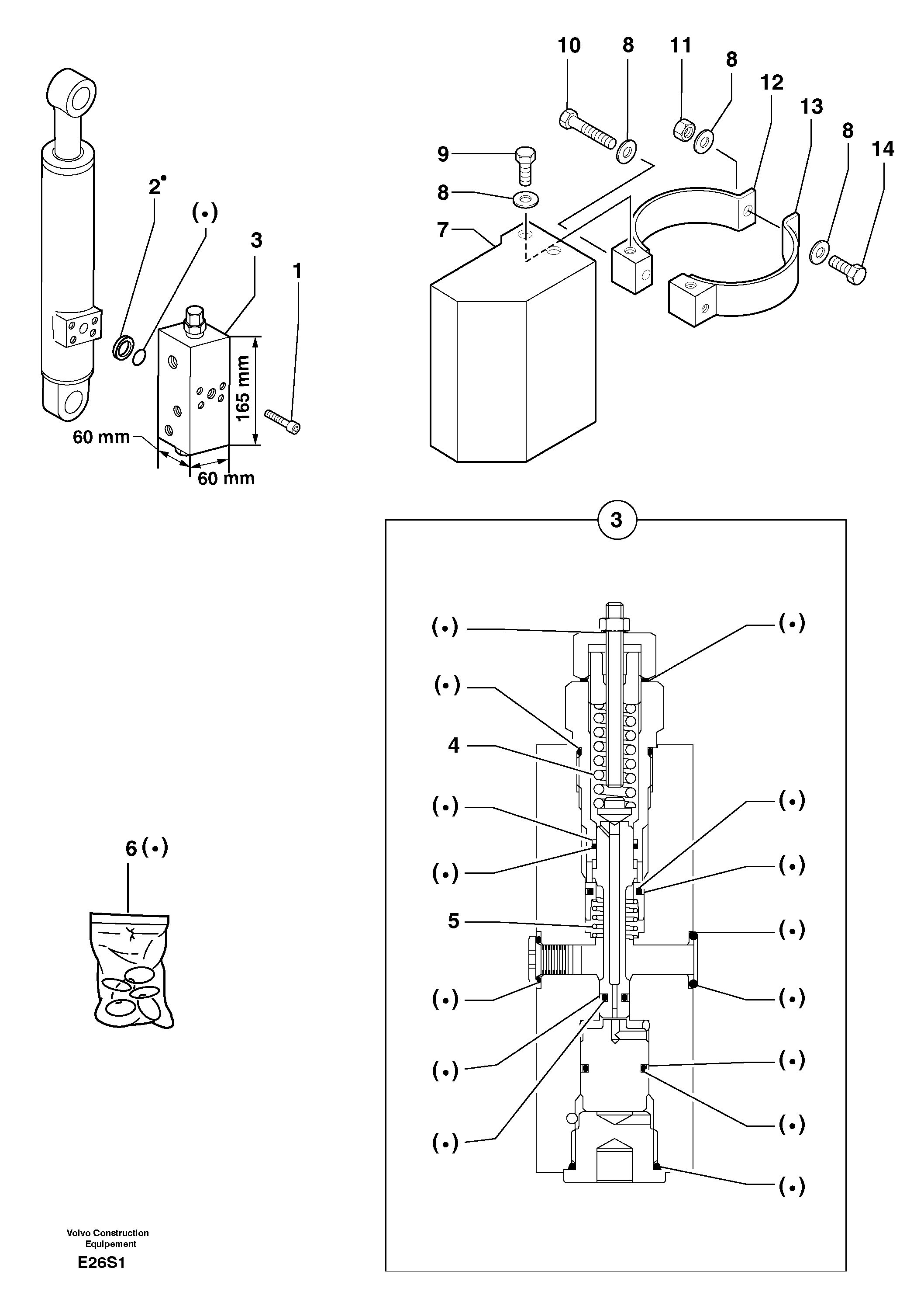 Safety valve ( boom cylinder ) — volvo parts diagram