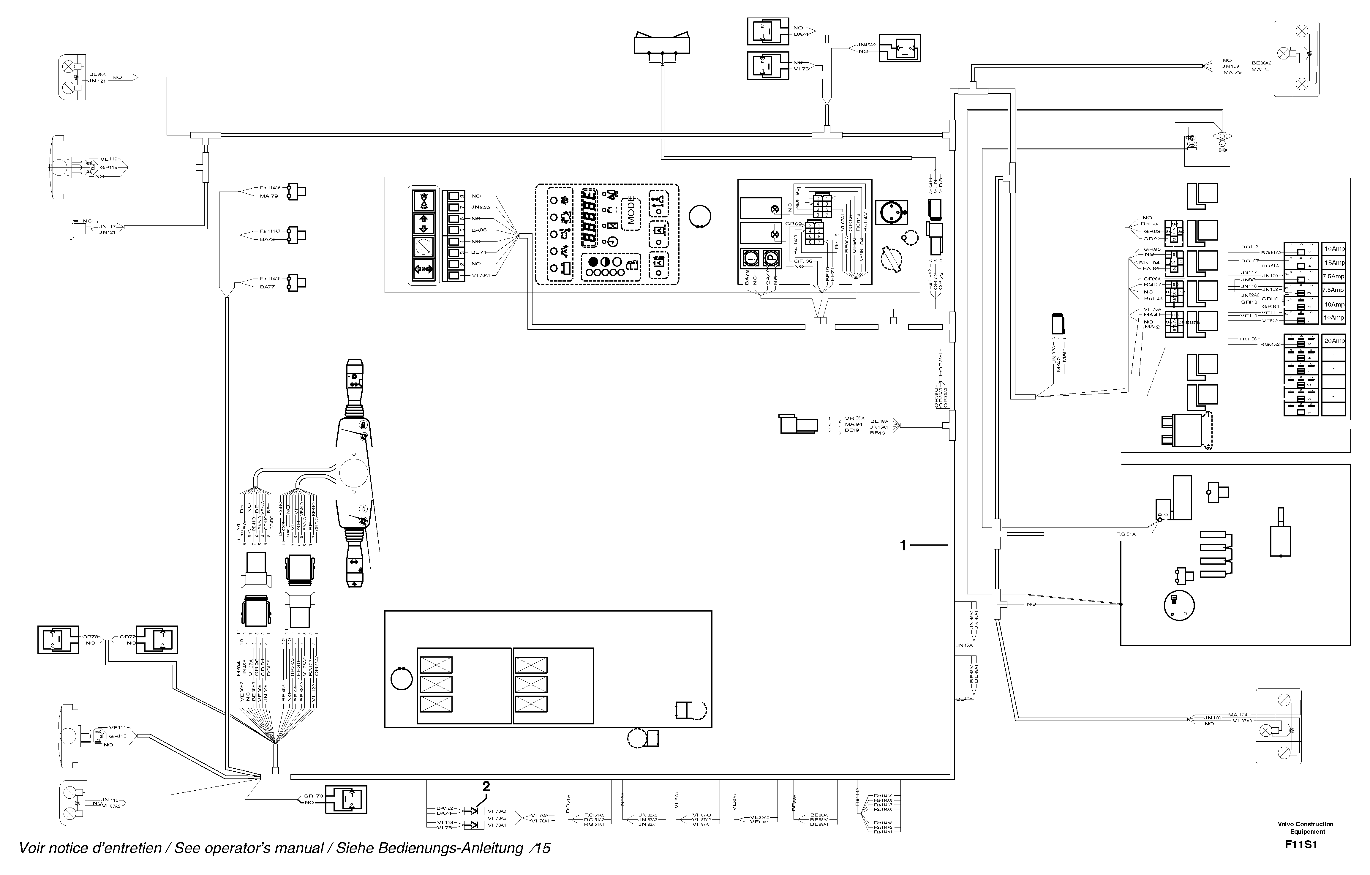 Electrical system / road version — volvo parts diagram