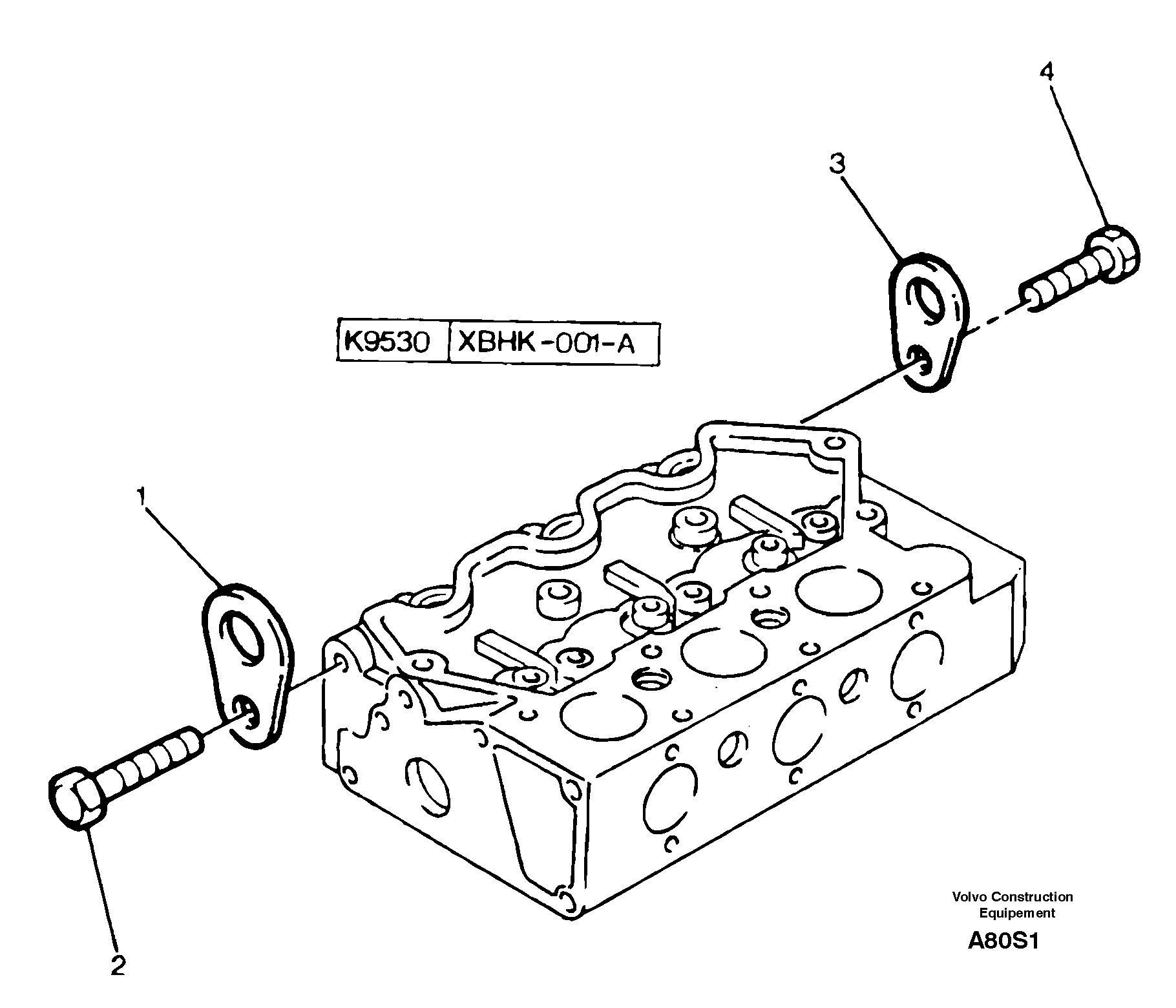 Engine lifting — volvo parts diagram