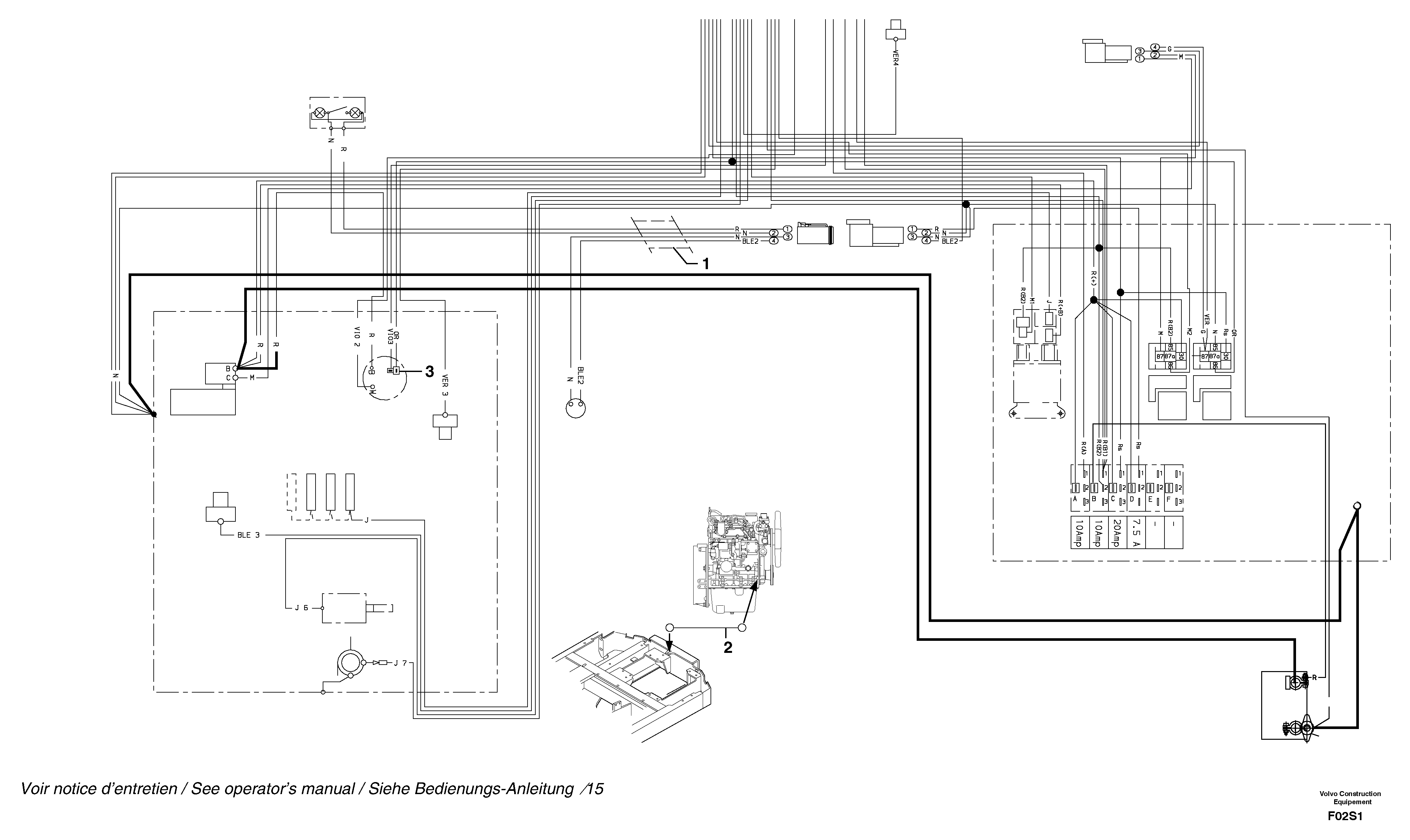 Electrical system ( rear ) — volvo parts diagram