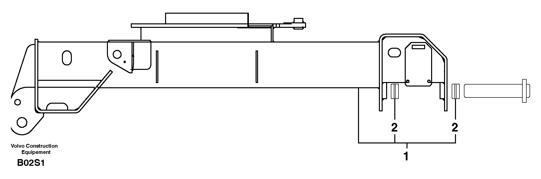 Lower frame — volvo parts diagram