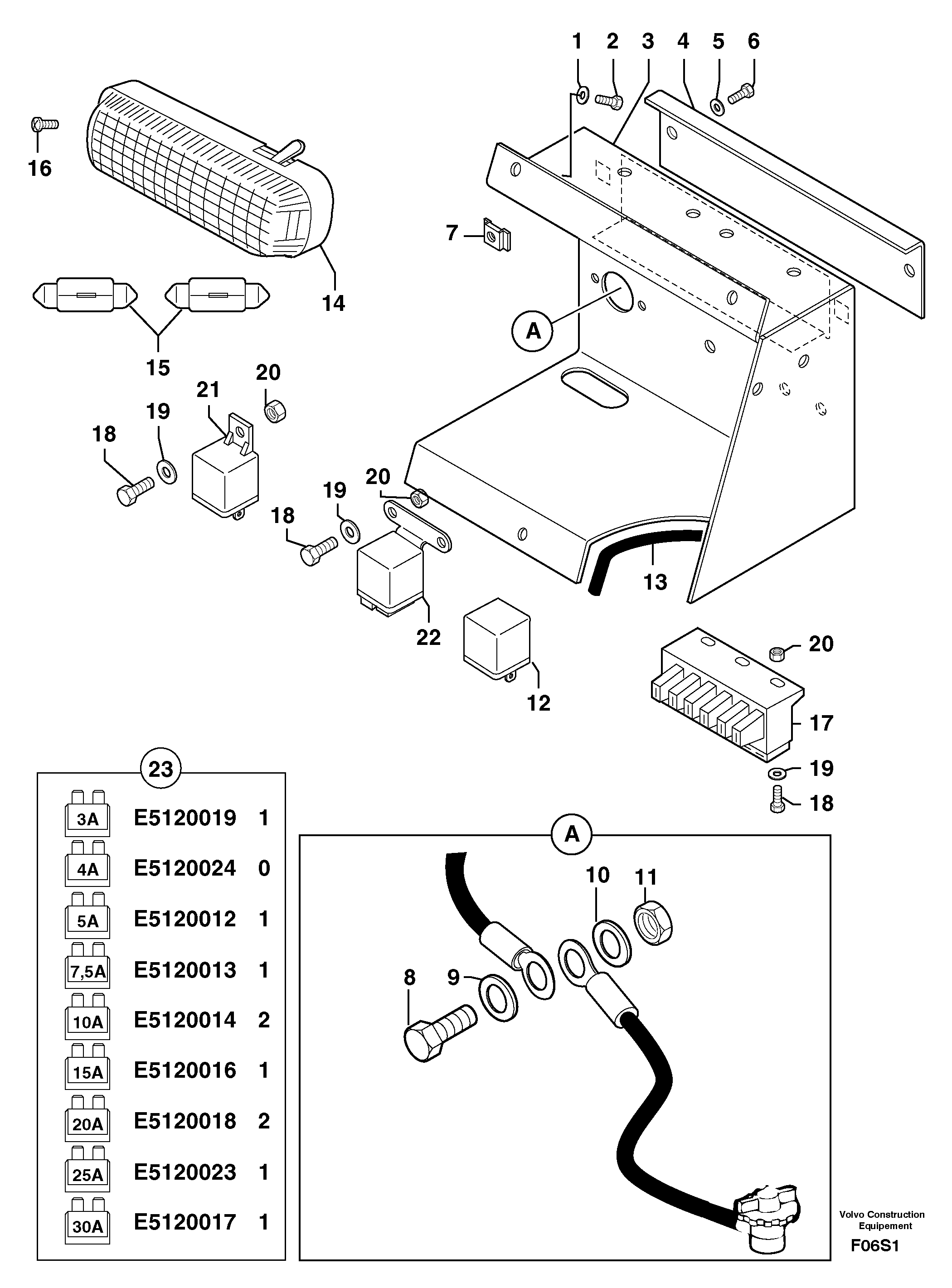 Electrical equipment — volvo parts diagram