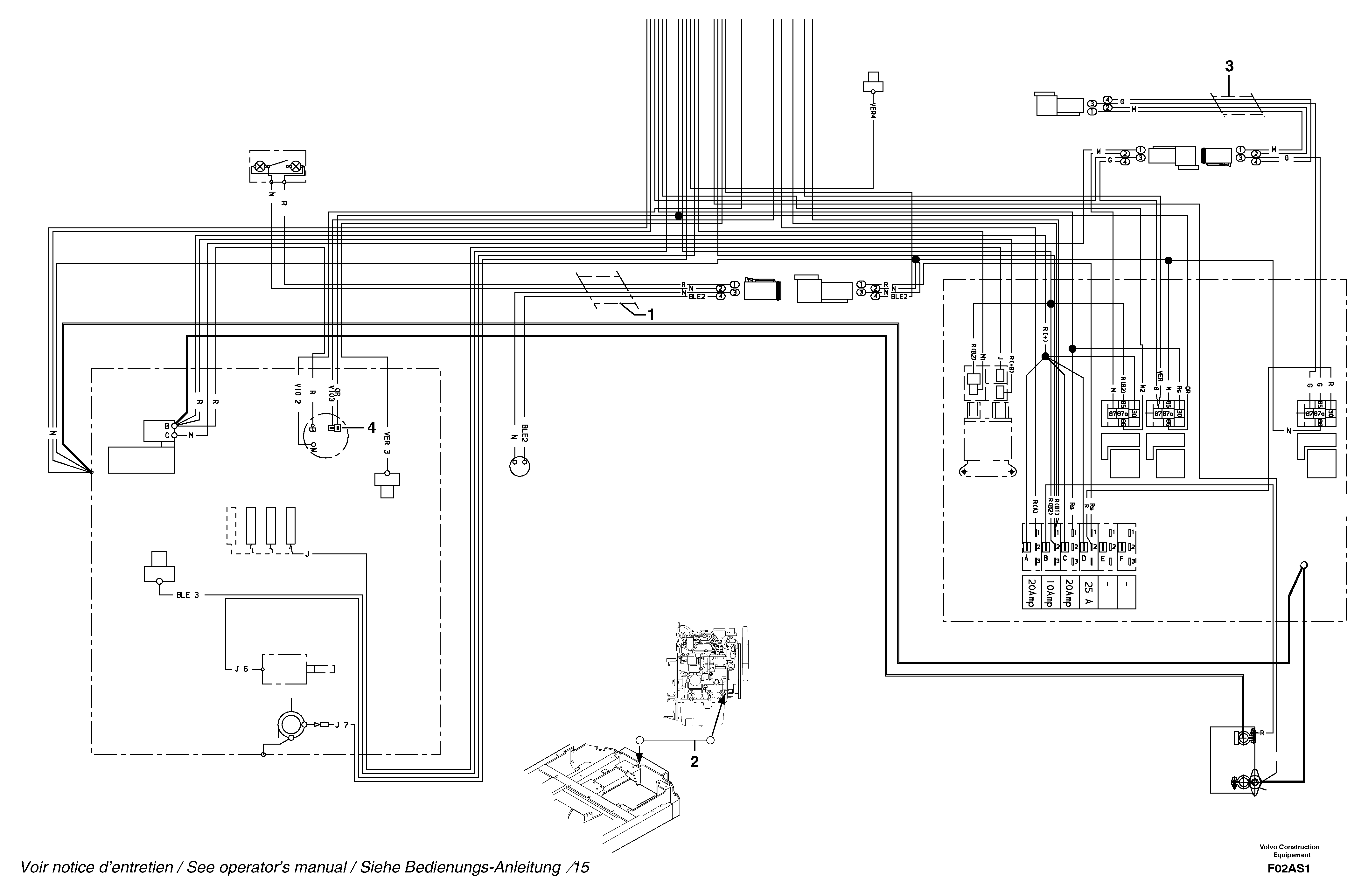 Electrical system (rear) / with Puma — volvo parts diagram