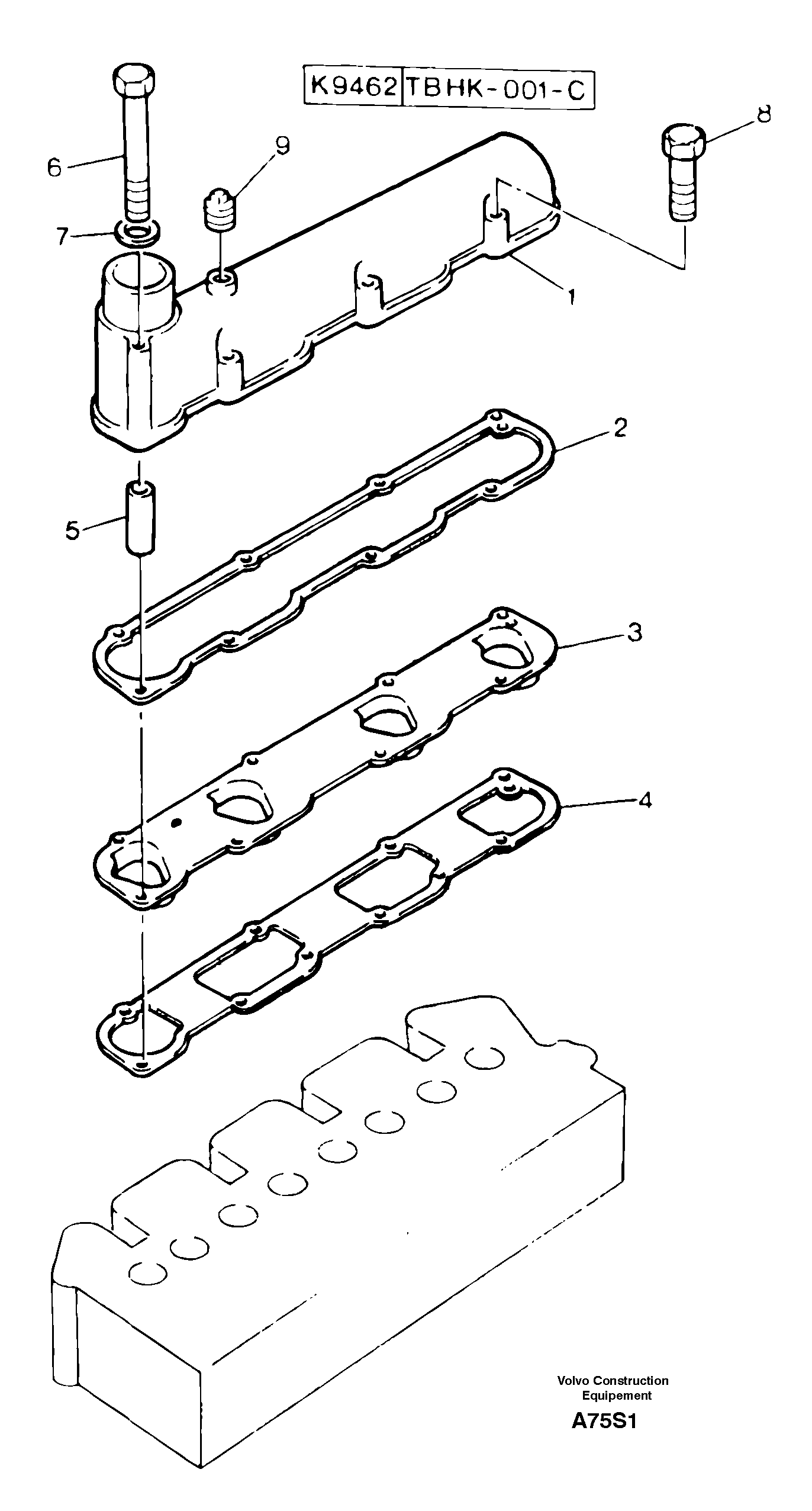Intake manifold — volvo parts diagram
