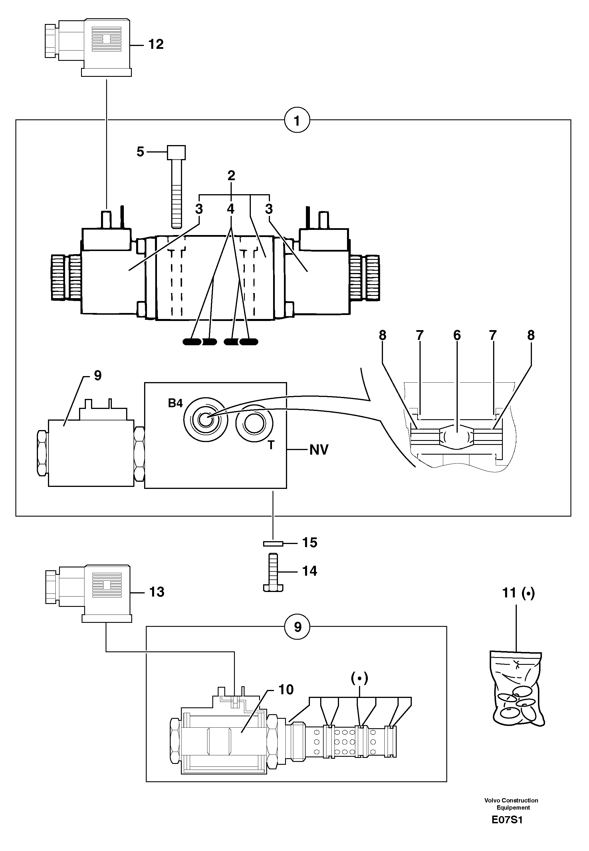 Electrovalve : travel : forward / reverse — volvo parts diagram