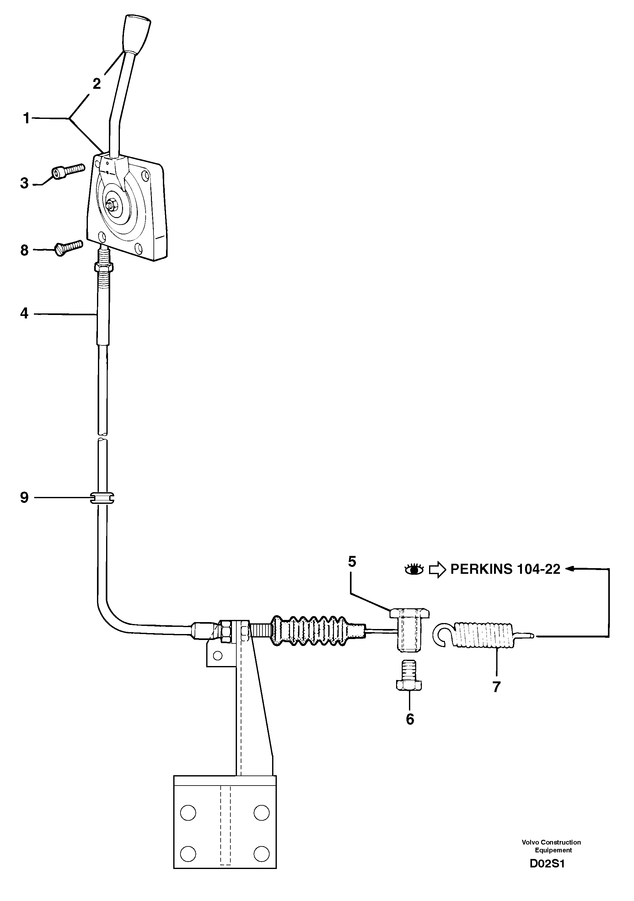 Engine acceleration control — volvo parts diagram