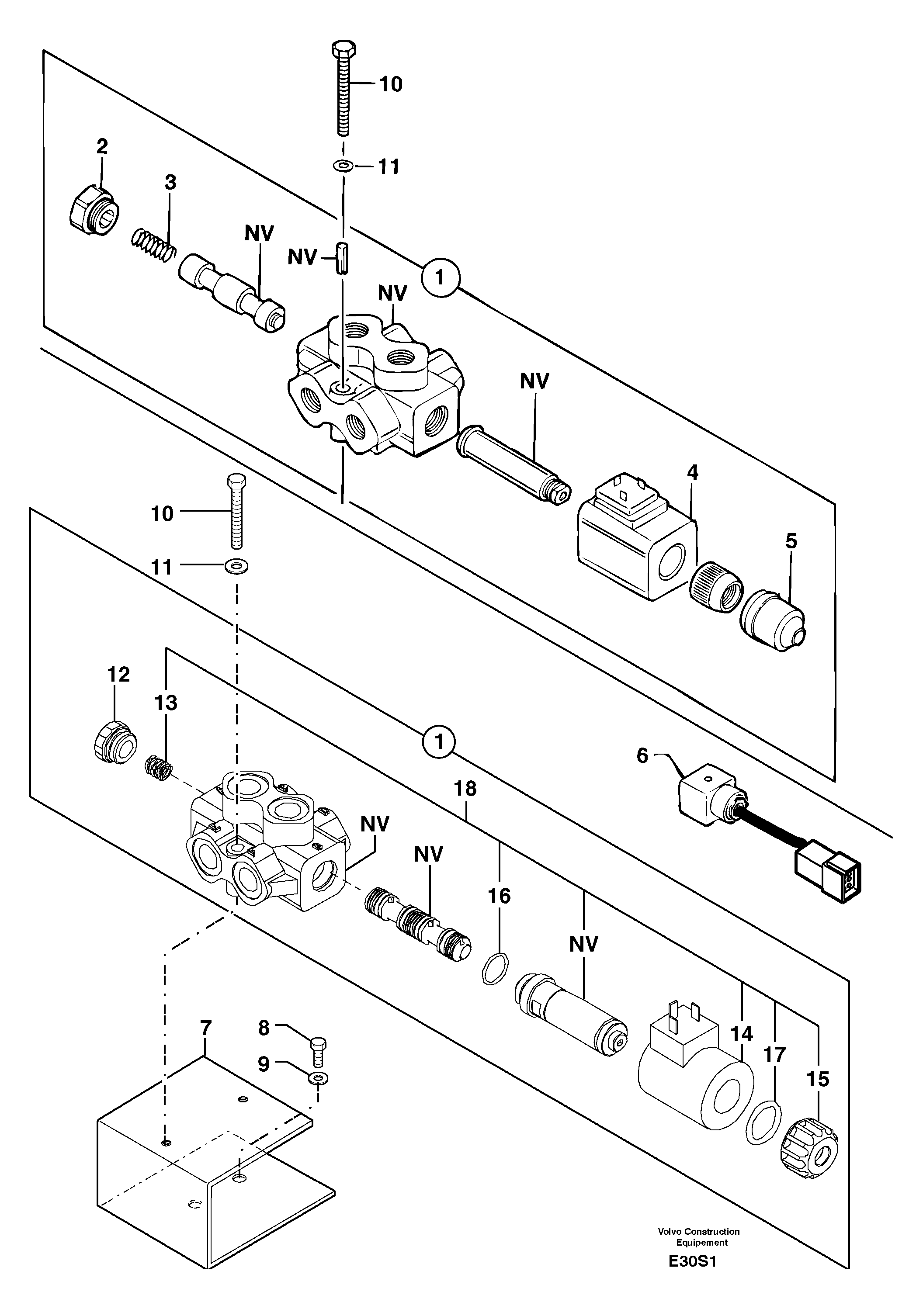Selector / steering reversing — volvo parts diagram