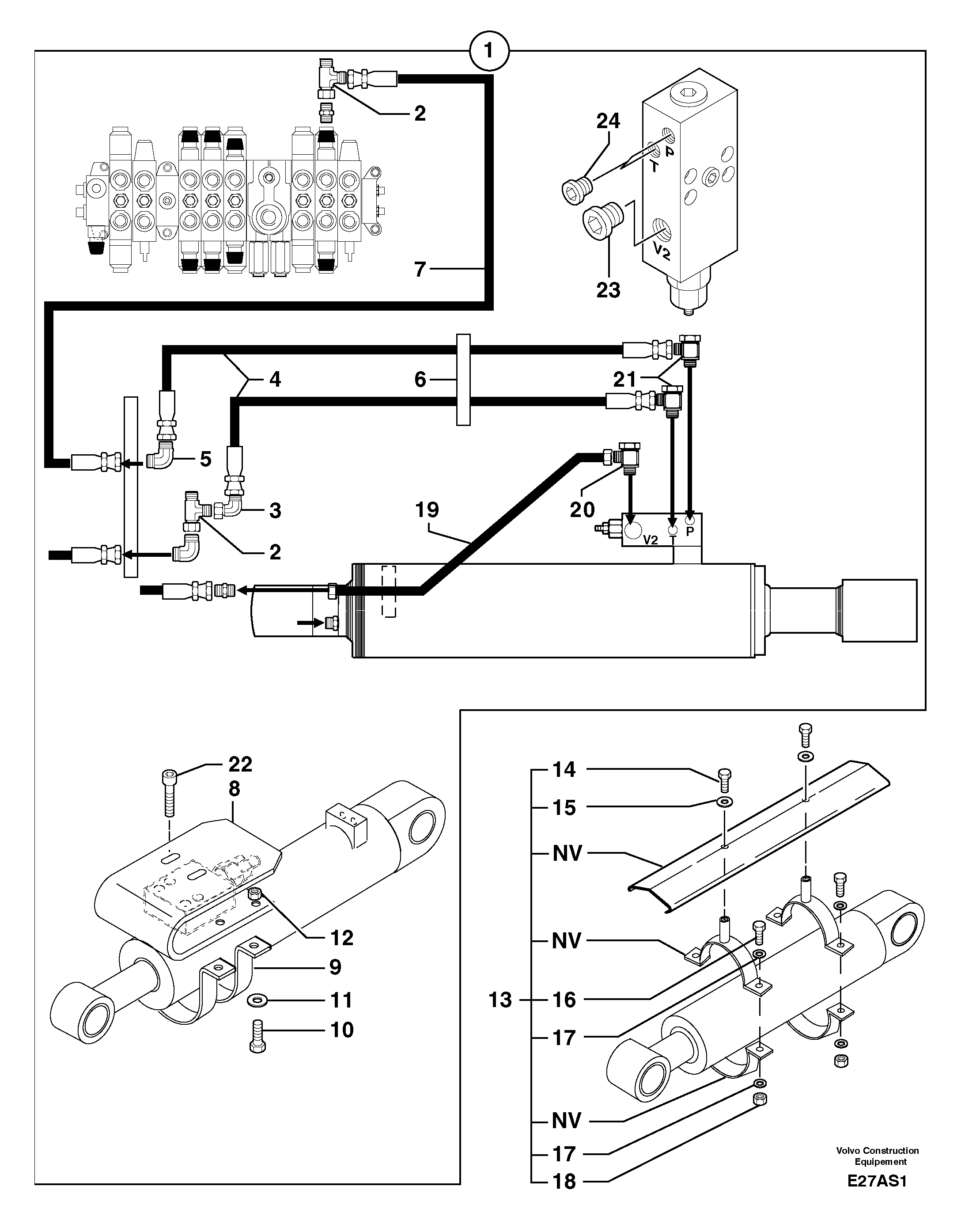 Supplement concerning handling operations / option — volvo parts diagram